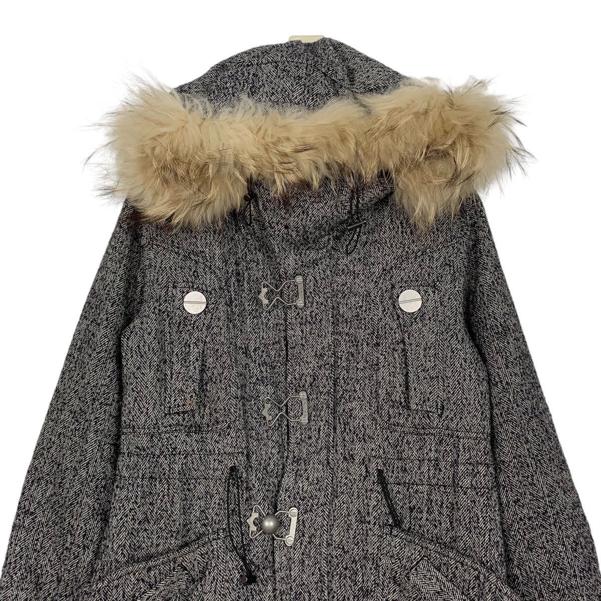 Japanese Brand Sly Military Herringbone Hooded Long Jacket Size US S / EU 44-46 / 1 - 2 Thumbnail