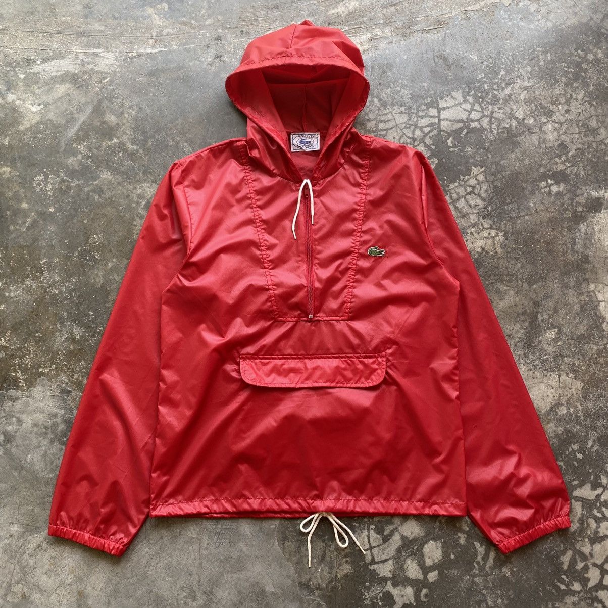 Lacoste 1980s IZOD LACOSTE Red Hoodie Windbreaker Size US M / EU 48-50 / 2 - 1 Thumbnail