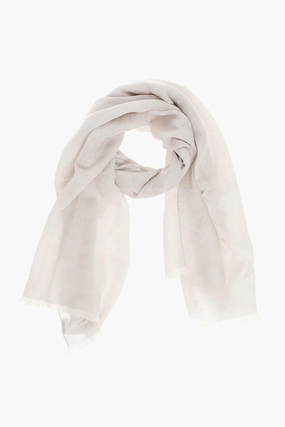Max Mara og1mm0426 Size: OS / Wool-Blend Jacquard Scarf in Pink Size ONE SIZE - 1 Thumbnail