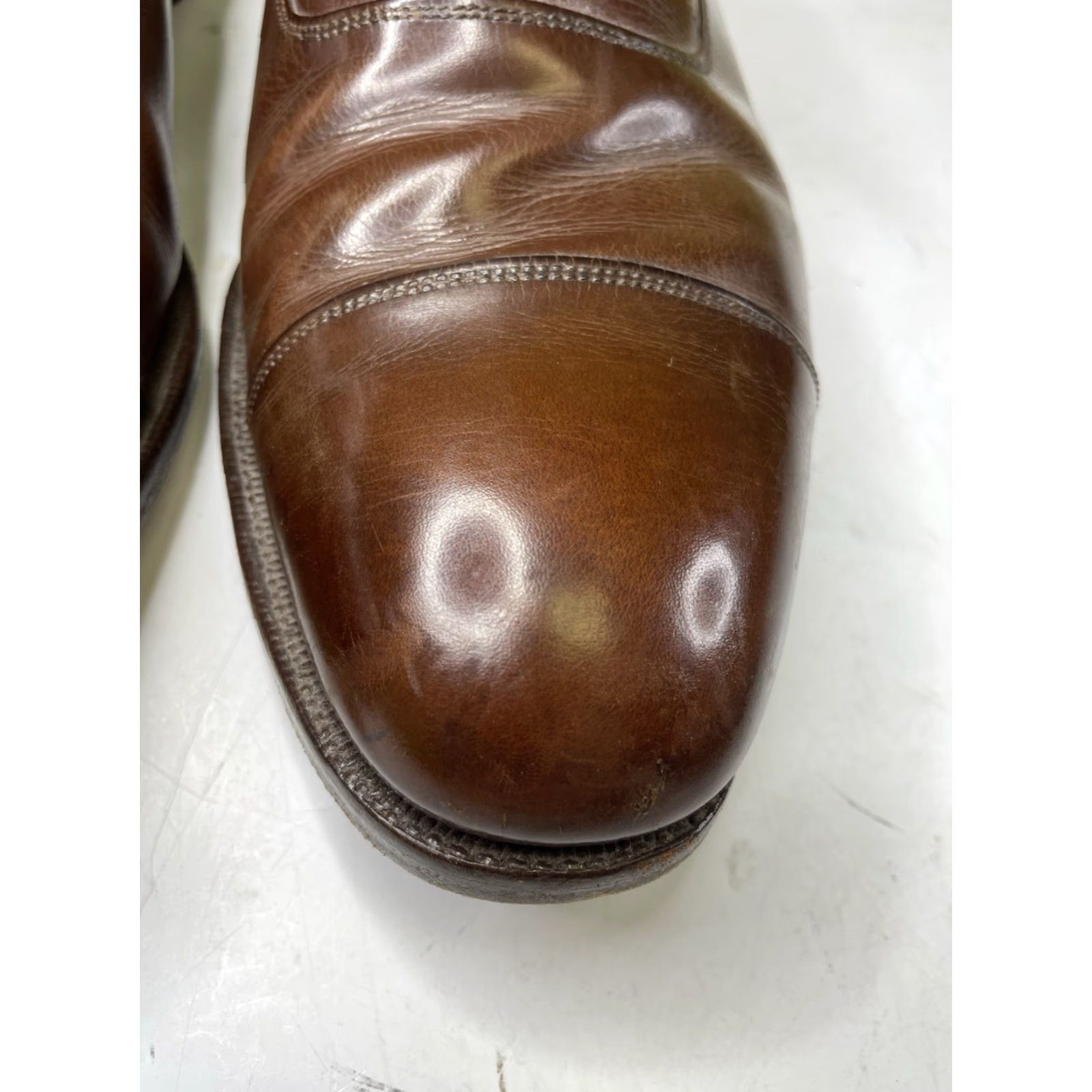 Church's Church's Mens Shoes Brown Leather Formal Oxford Size UK 10 Cap Toe Dress Shoes Mens Leather Oxford UK 10 Brown Leather Formal Cap Toe Dress Shoes Size ONE SIZE - 4 Thumbnail