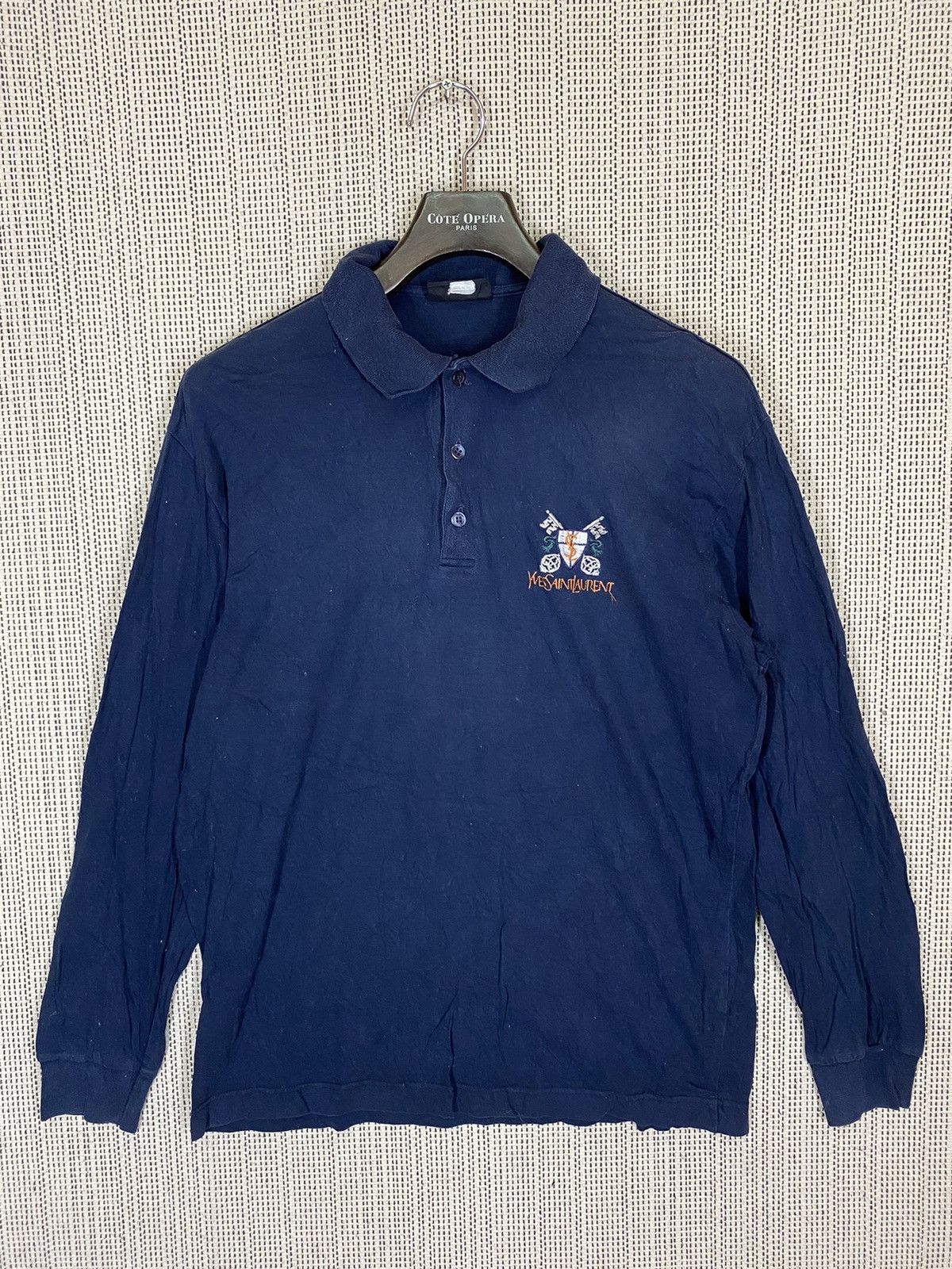 Yves Saint Laurent 🔥vintage yvessaintlaurent polo shirt longsleeve Size US XL / EU 56 / 4 - 1 Thumbnail