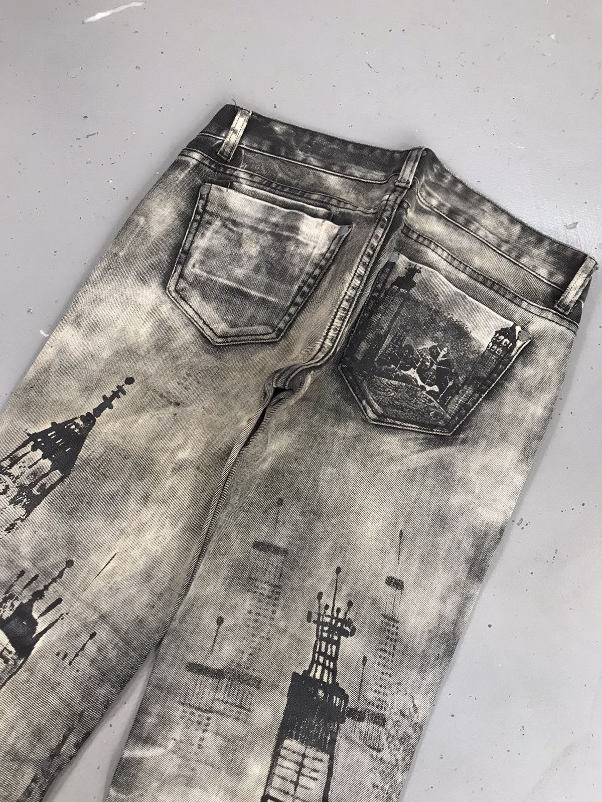 Vintage Vintage tuogu Aop slim fit denim Size 32" / US 10 / IT 46 - 9 Thumbnail