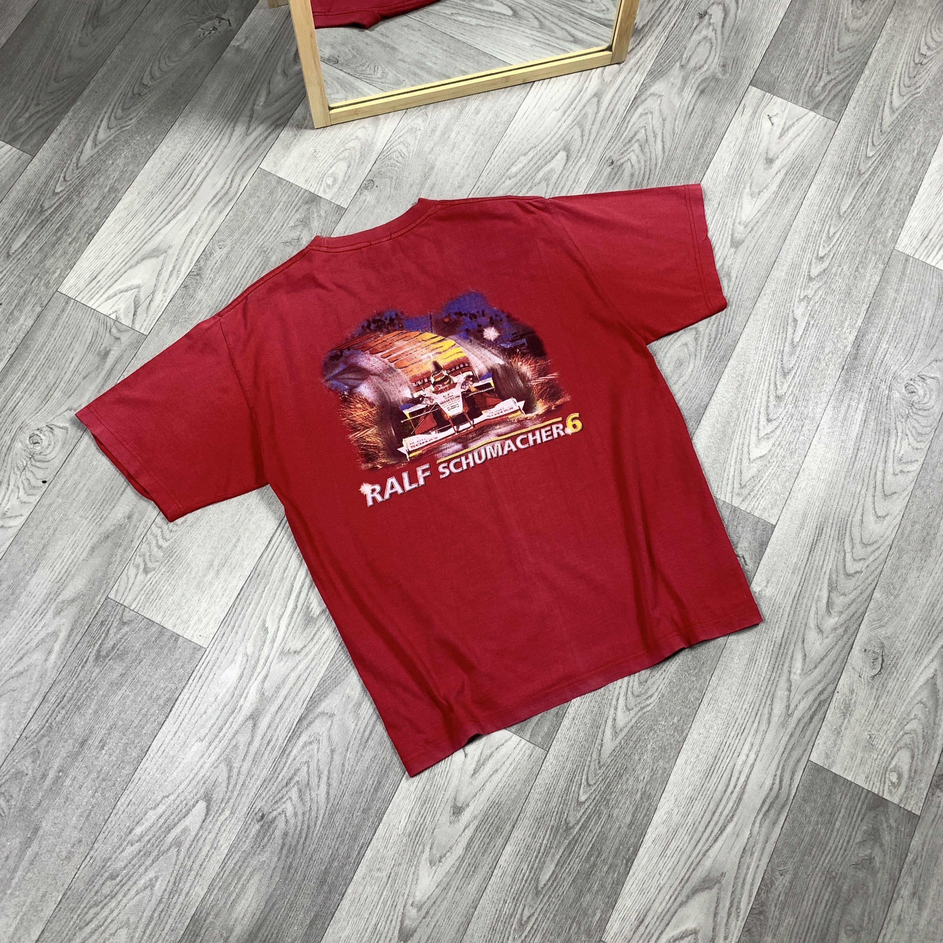 Other Vintage F1 Ralf Schumacher 90s Graphic Racing Tee Shirt Size US L / EU 52-54 / 3 - 3 Thumbnail