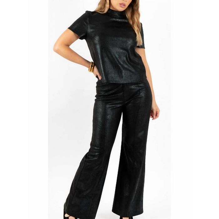 Lysse Shay Crushed Velvet Suit Pant