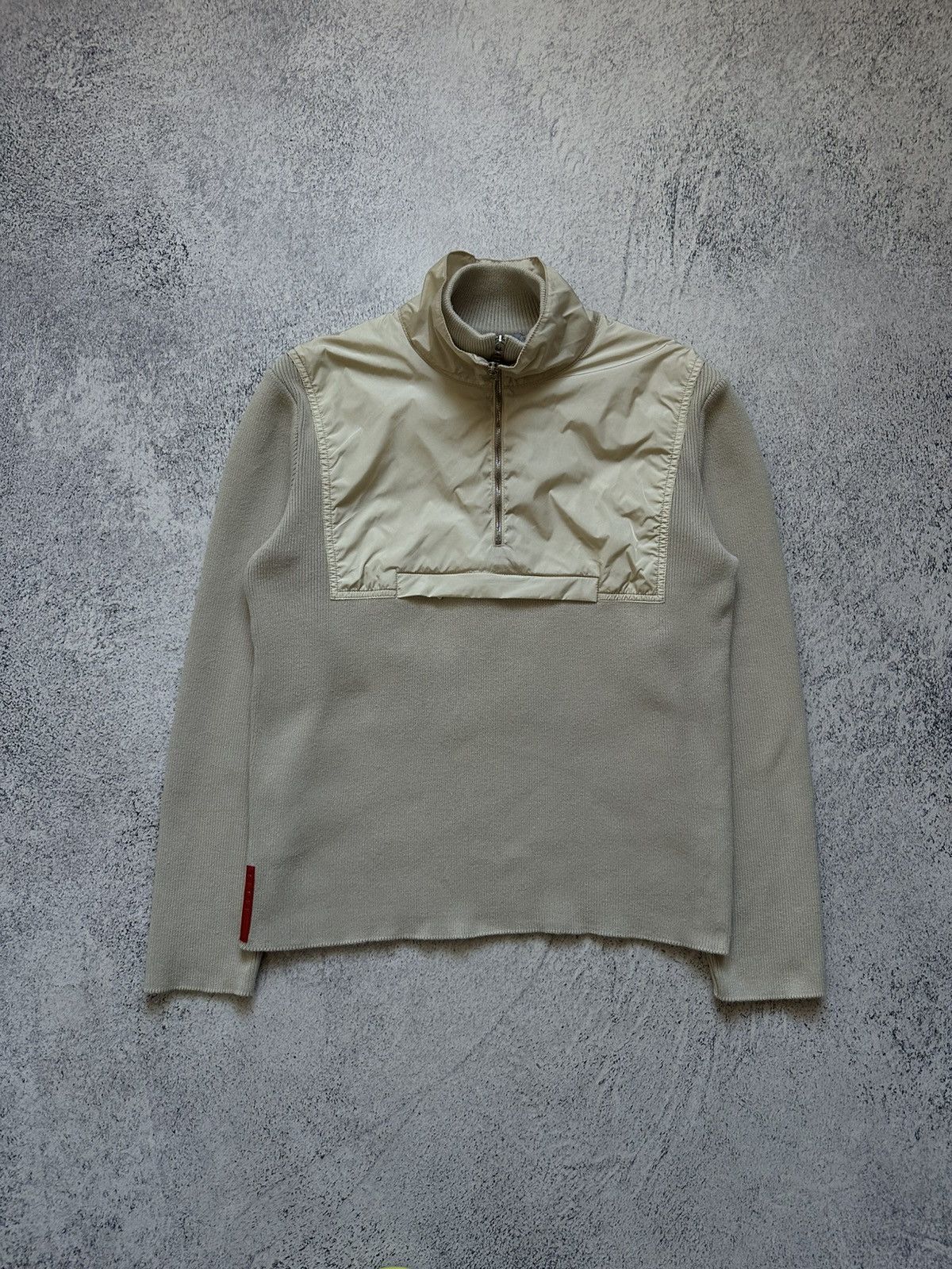 Prada Archive F/W 99 Prada Sport 1/4 Double Zip Red Tab Sweater Size US M / EU 48-50 / 2 - 2 Thumbnail