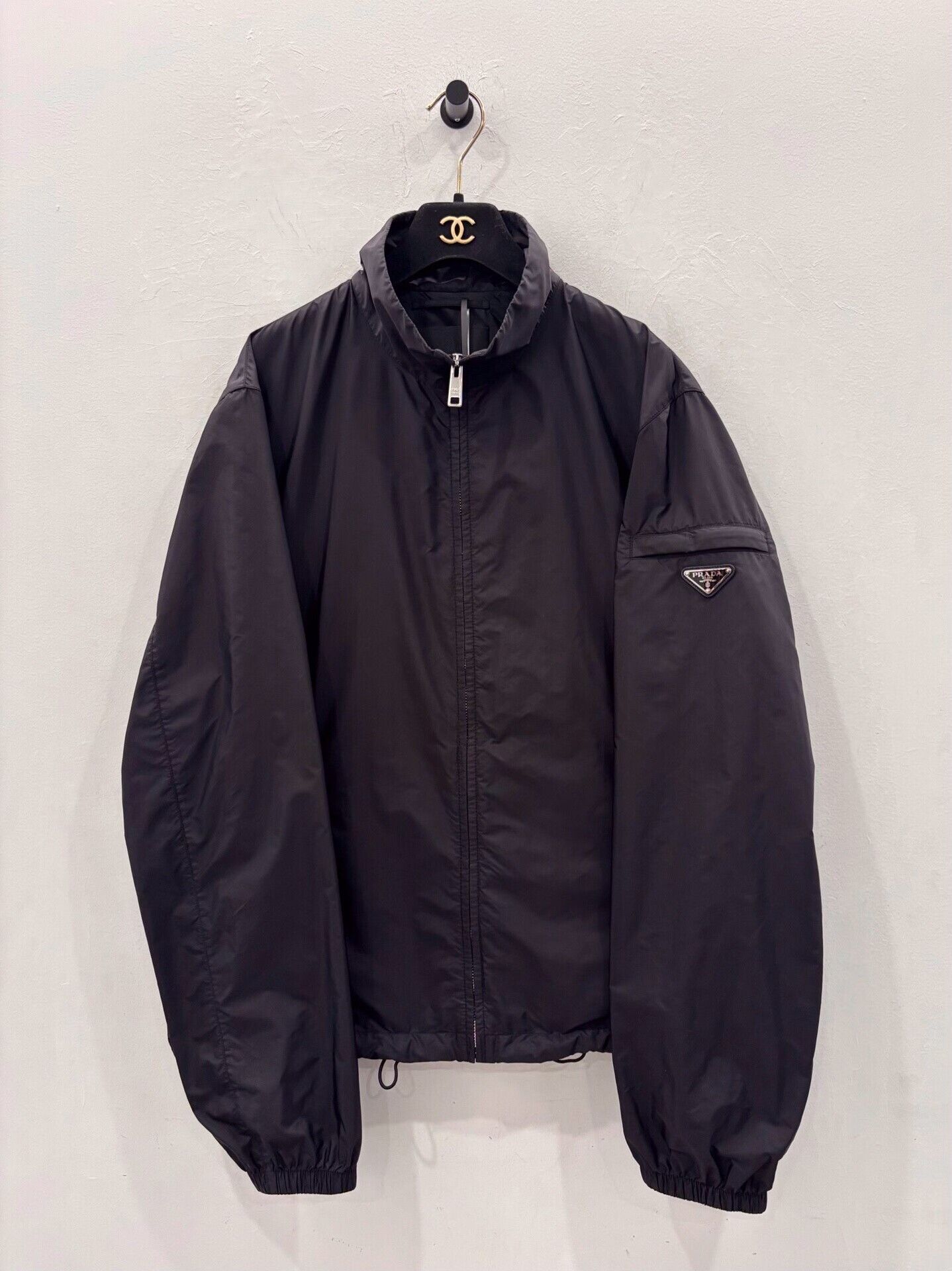 Prada Prada Men's Black Triangle Logo Jacket Size US L / EU 52-54 / 3 - 1 Thumbnail