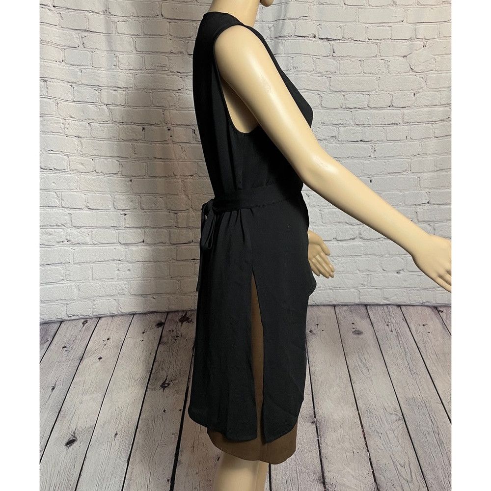 Zara Zara Basic Collection Sleeveless Back Tie Black Top Vest Si Size S / US 4 / IT 40 - 3 Thumbnail