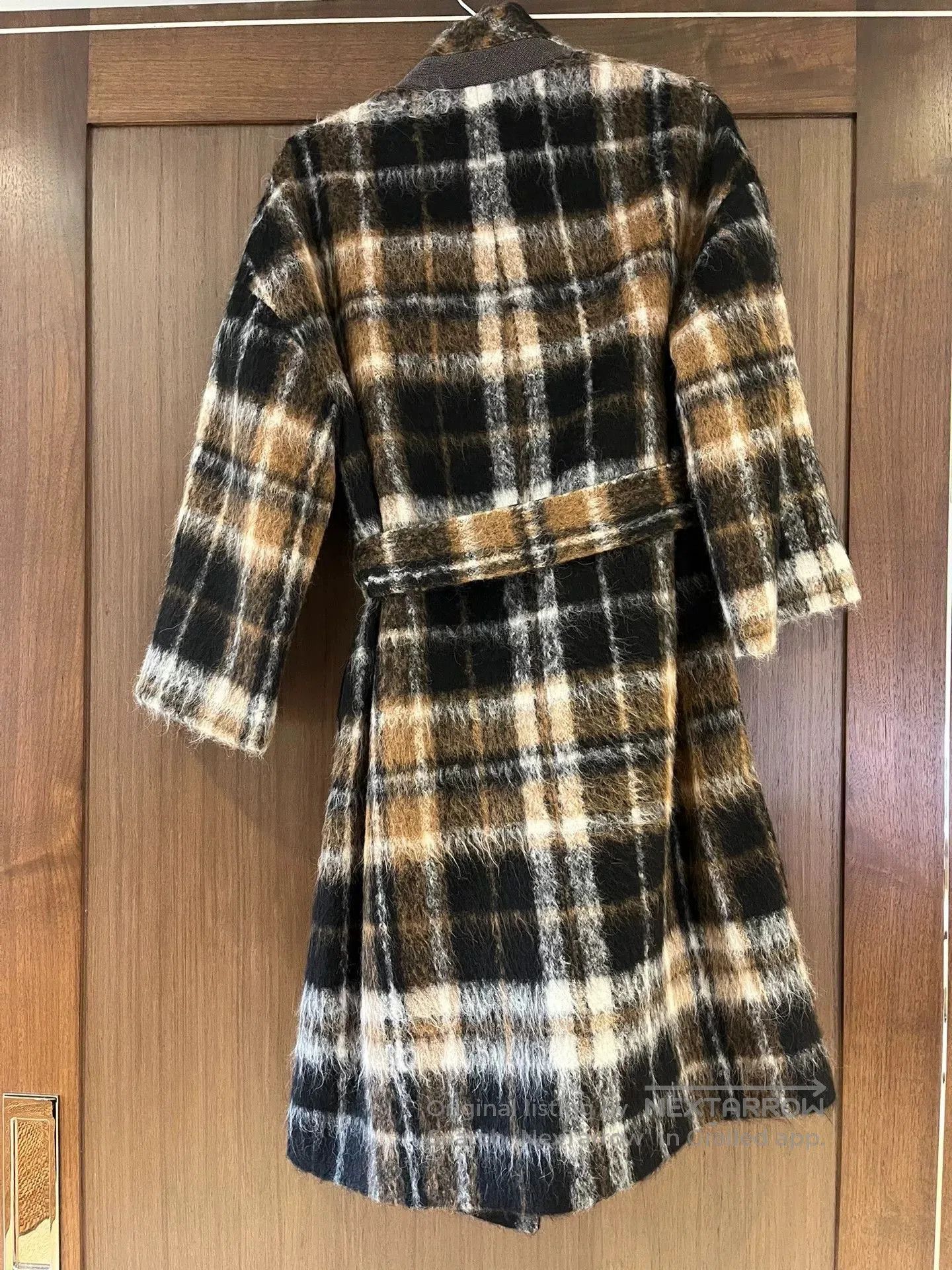 Brunello Cucinelli Plaid Belted Coat XS.