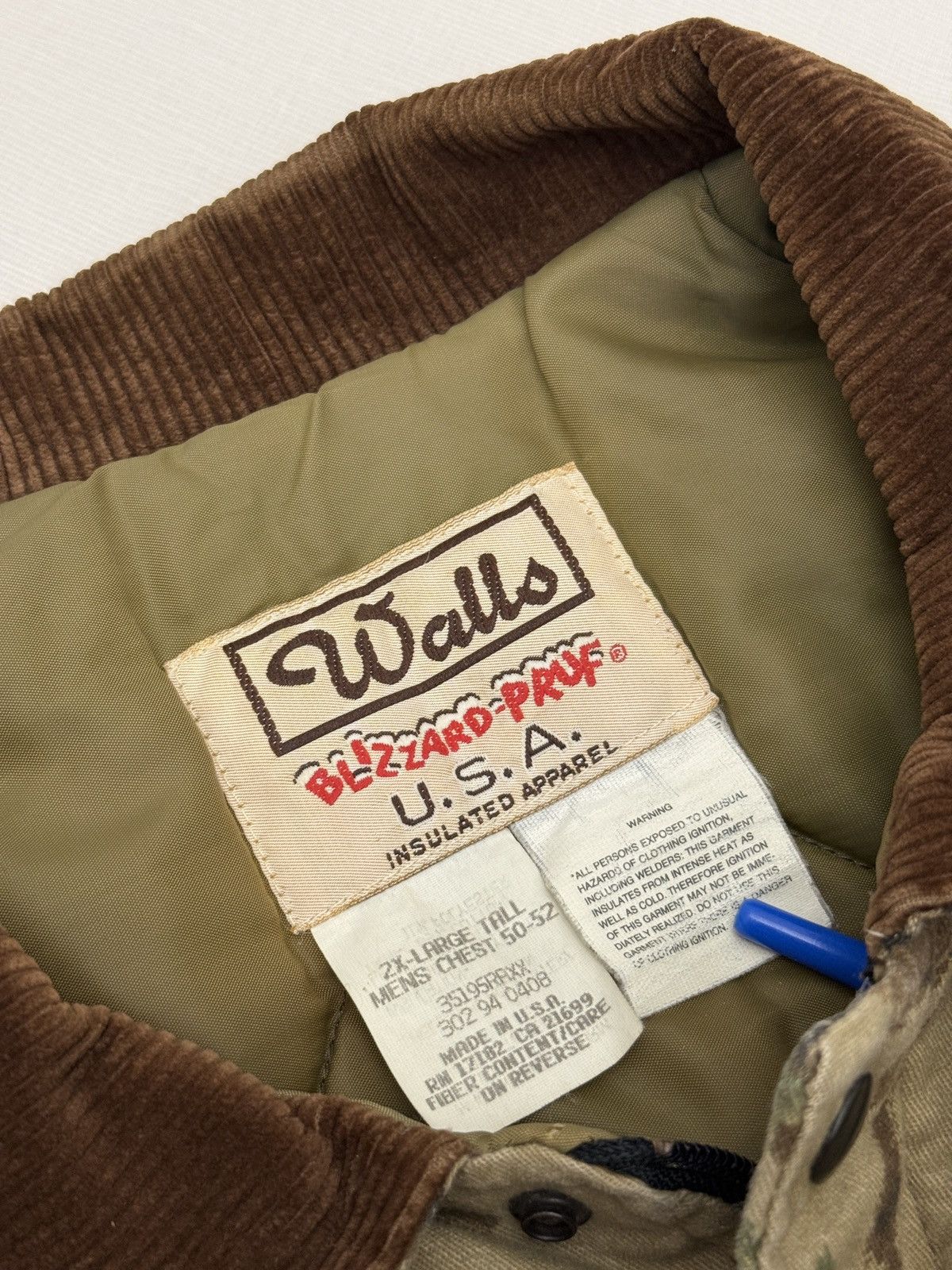 Walls Vintage 90s Walls Blizzard Pruf Realtree Camo Quilted Lined Size US XXL / EU 58 / 5 - 4 Thumbnail