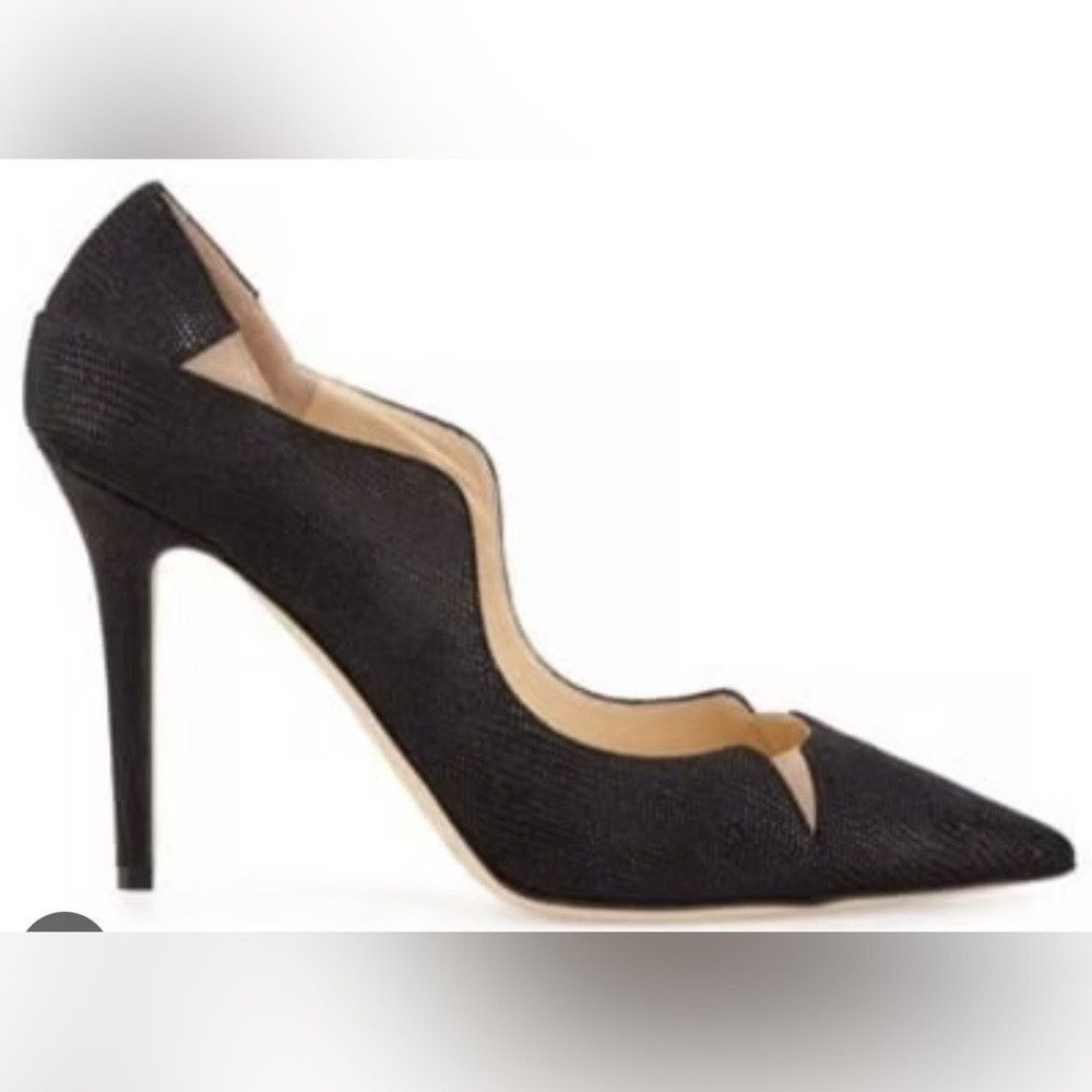 Jimmy Choo Jimmy Choo Tamika Black/Nude Textured Suede Heels. With box Size US 6.5 / IT 36.5 - 1 Thumbnail