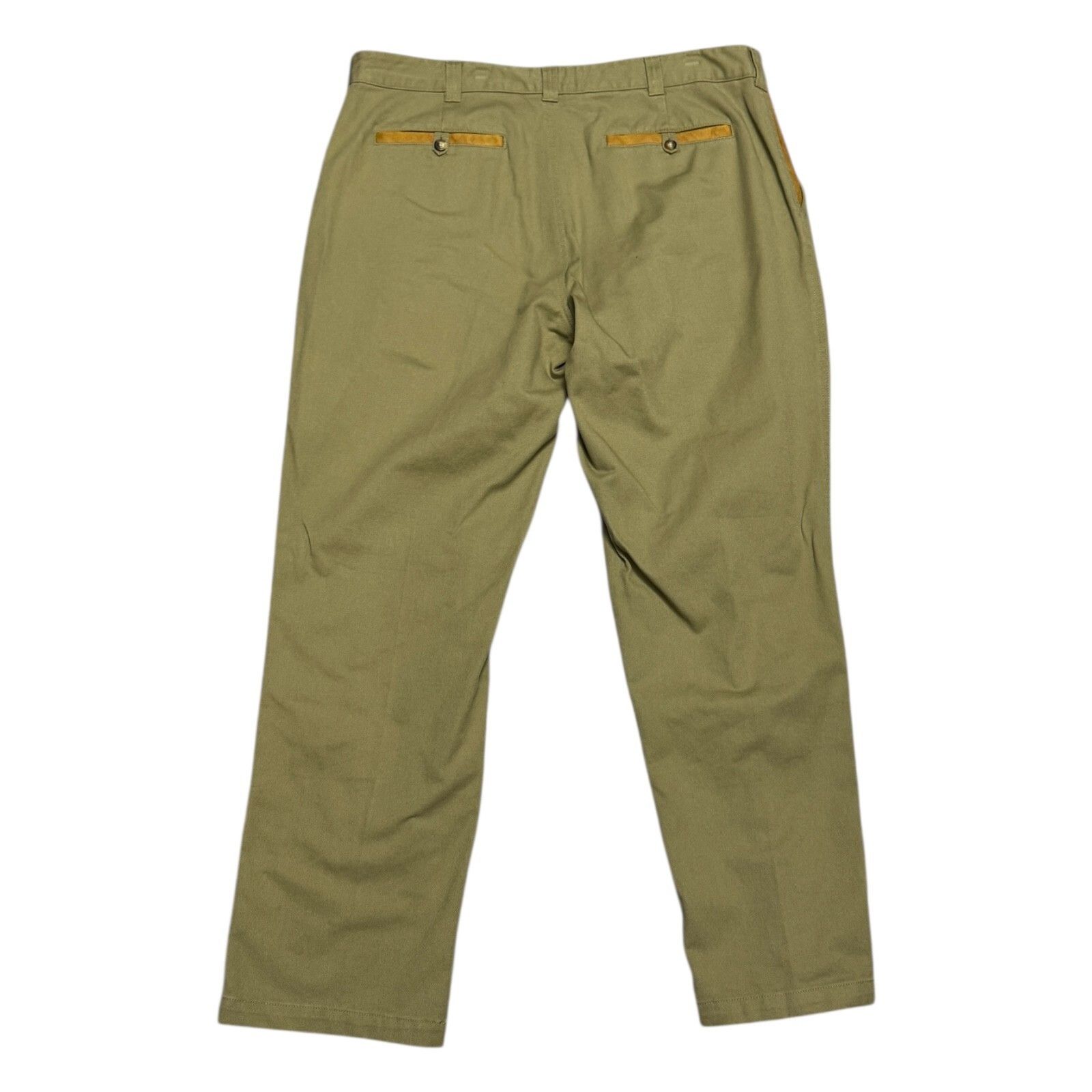 Orvis ORVIS Vintage Y2K Cotton Khaki Denim Pleated Pants XL Size US 40 / EU 56 - 2 Thumbnail