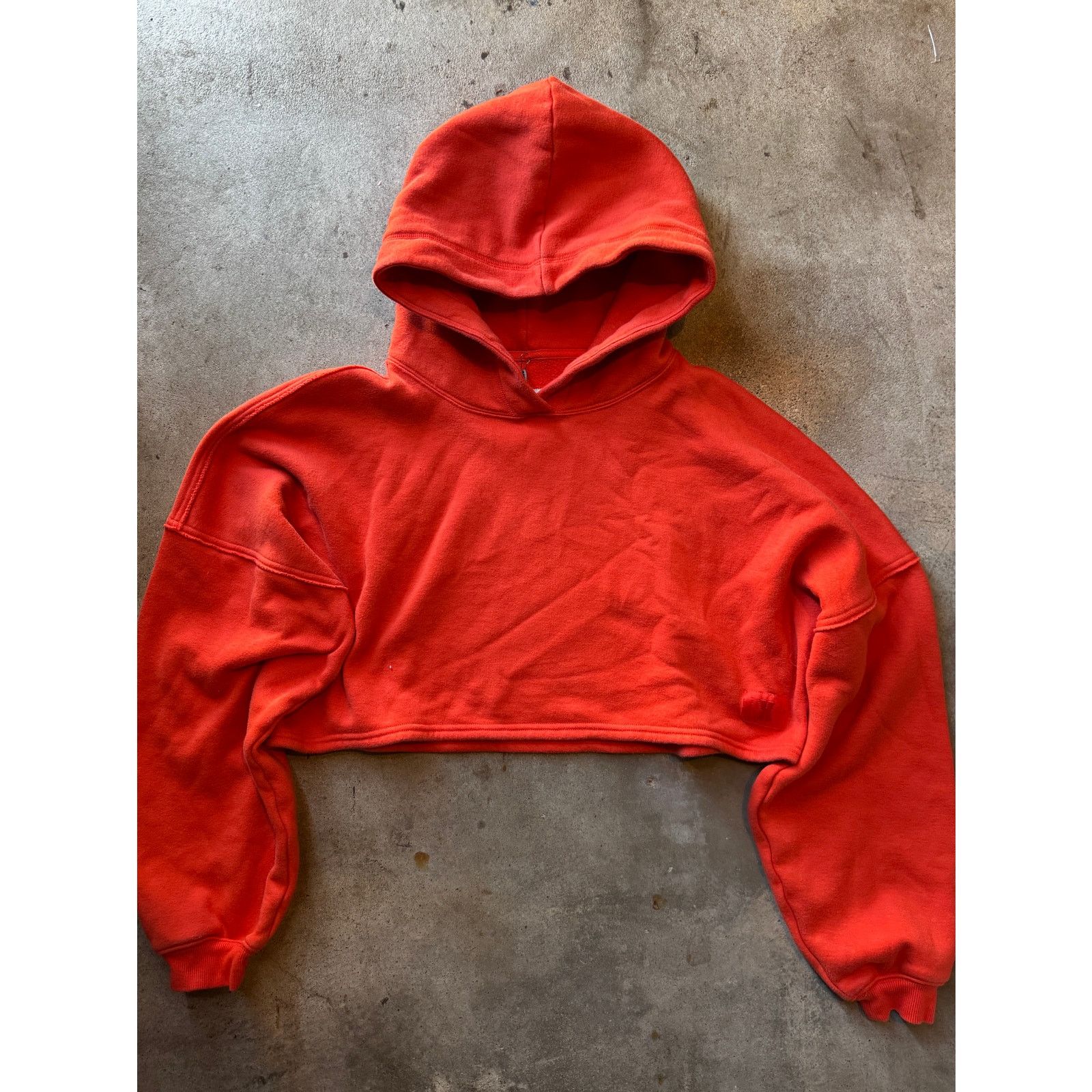 Fenty Fenty X Savage Orange Crop Top Hoodie (L) Size L / US 10 / IT 46 - 1 Thumbnail