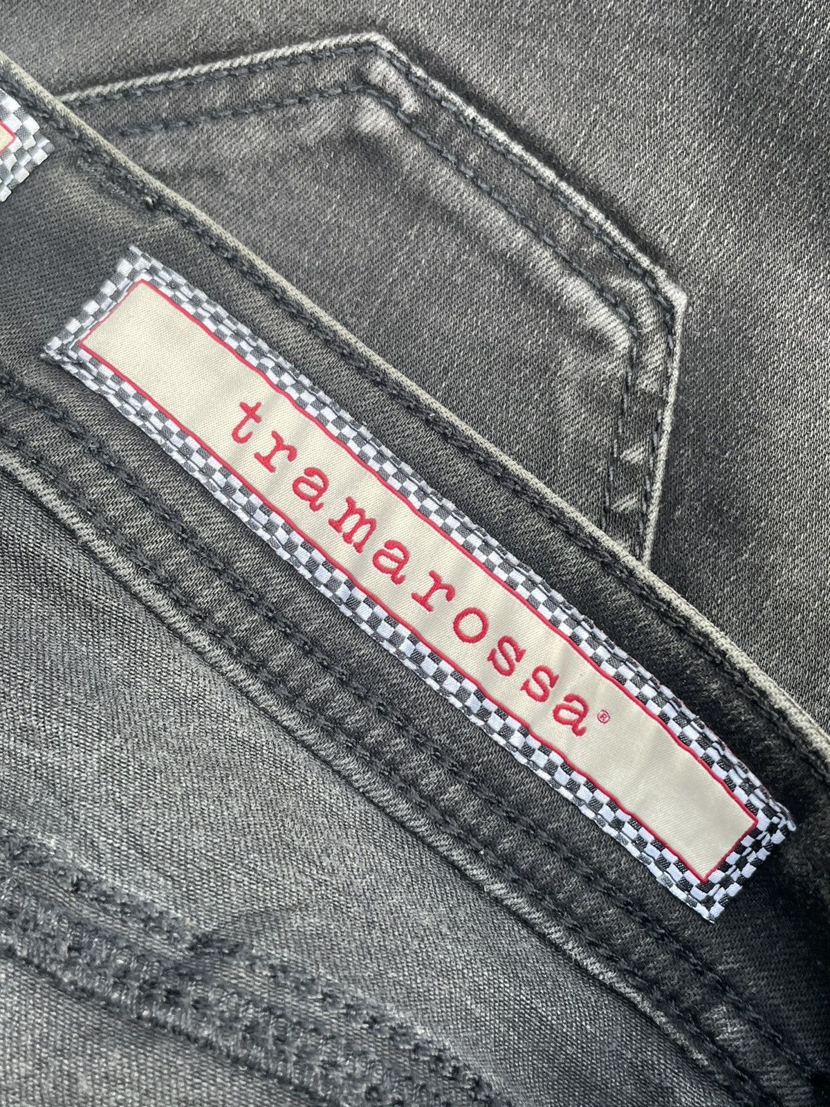 Designer Tramarossa black denim Size US 33 - 21 Thumbnail
