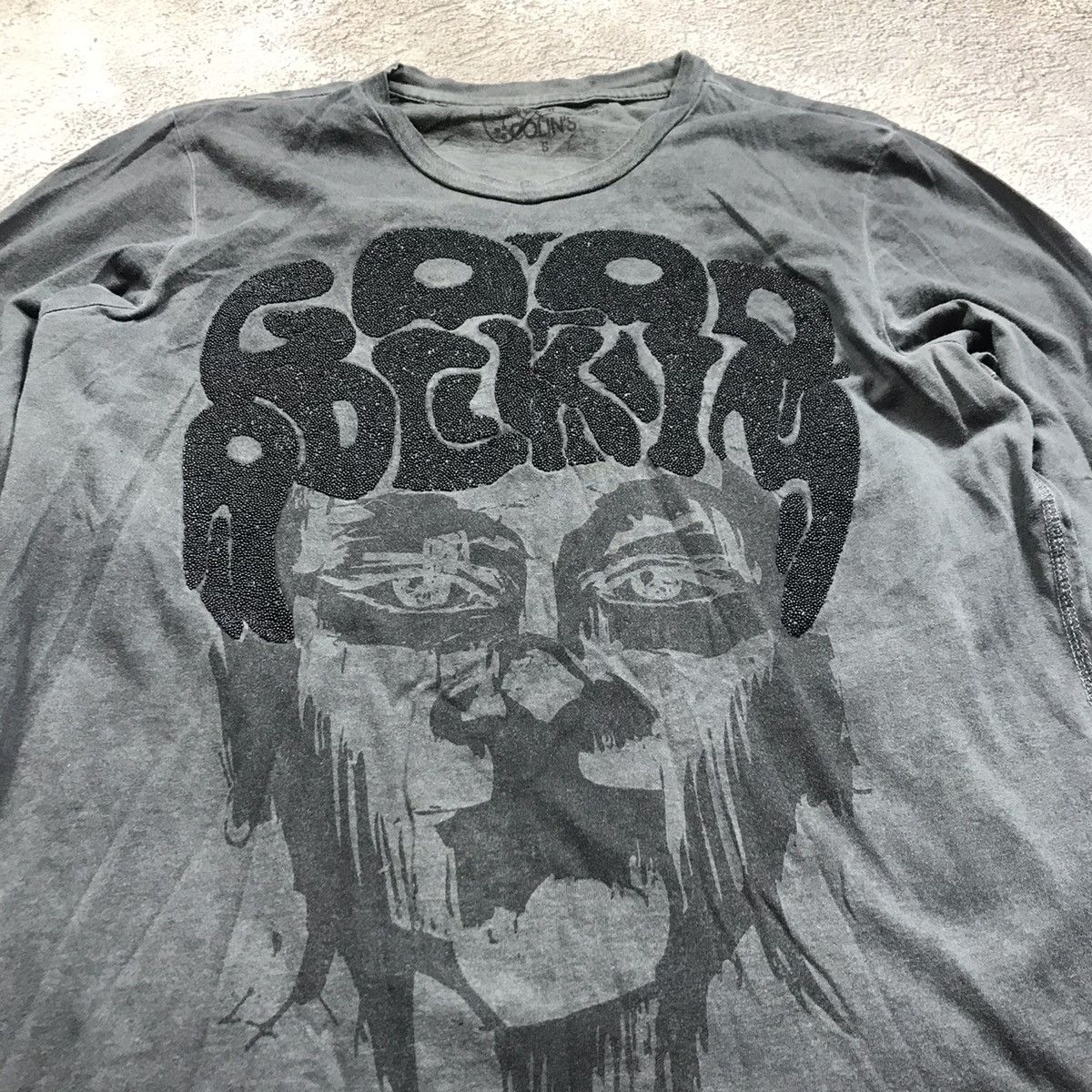 Vintage Vintage 90s Sun Faded Graphic Tee Grunge Abstract Face Art L Size US L / EU 52-54 / 3 - 3 Thumbnail