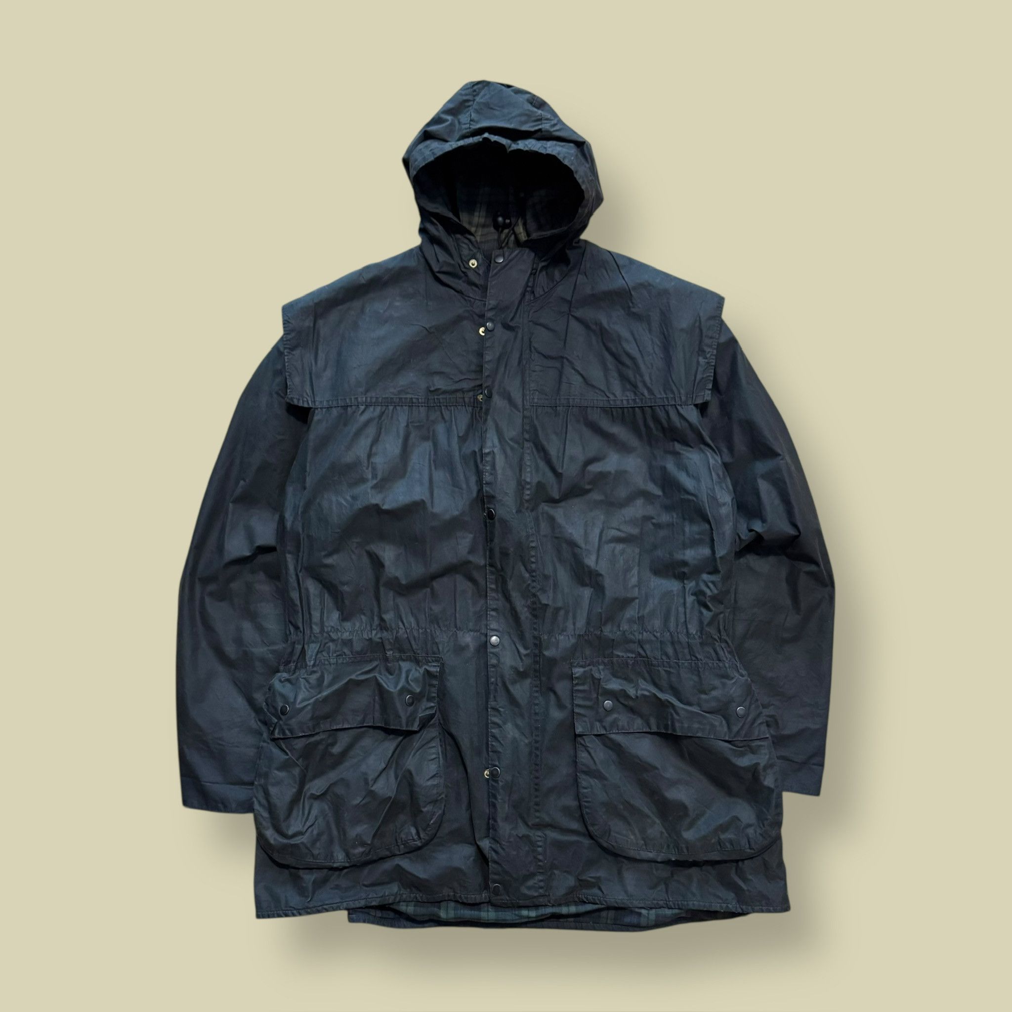Barbour Barbour Durham Waxed Blue Jacket Size US M / EU 48-50 / 2 - 1 Thumbnail