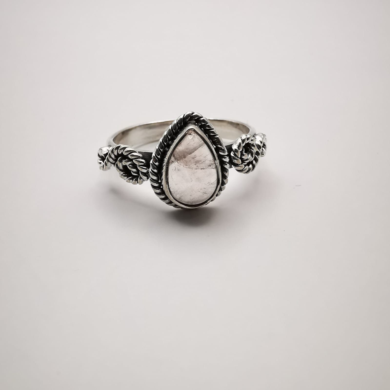 Sterling Silver × Vintage Vintage Women's Ring, 925 Sterling Silver Quartz size 7.5 Size ONE SIZE - 2 Thumbnail