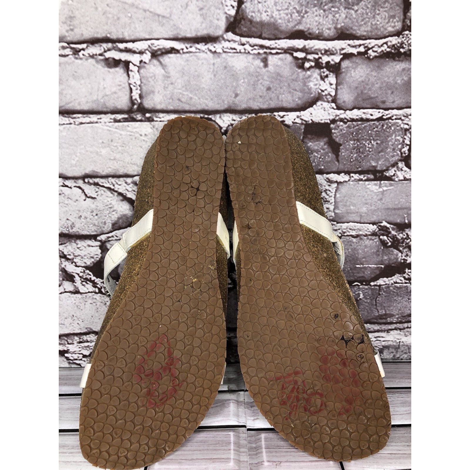 Mephisto Mephisto White Rhinestone Crystal Strap Slide Cork Sandals W Size US 11 / IT 41 - 10 Thumbnail