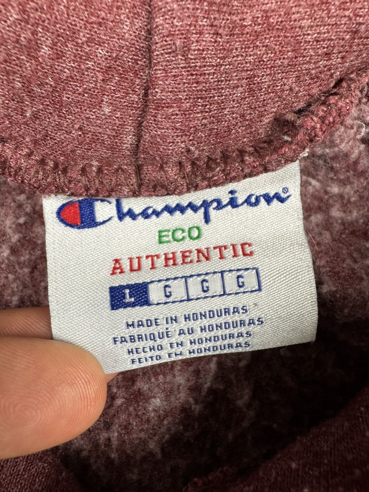 Champion × Vintage Vintage 90s Champion Shrewsbury Baseball melange hoodie Size US L / EU 52-54 / 3 - 7 Thumbnail