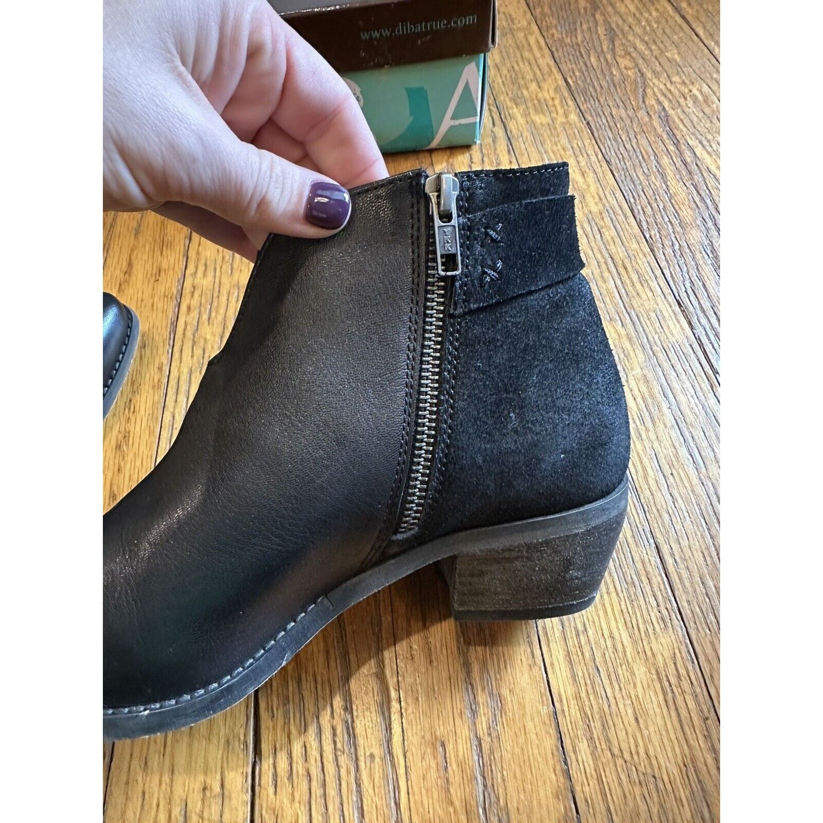 Diba True Diba Pony Up Black Leather Fringe Ankle Boots Women's 9.5 Size US 9.5 / IT 39.5 - 9 Thumbnail