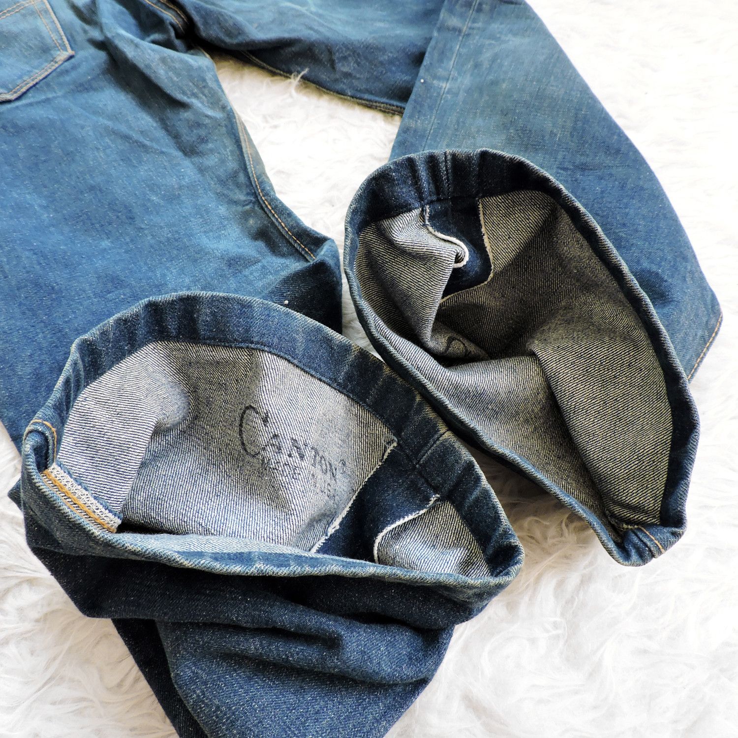 Japanese Brand CANTON X-WEST SAILOR LOT 1251T DENIM LONG PANTS Size US 31 - 17 Thumbnail