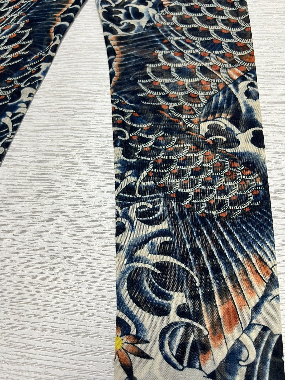 Jean Paul Gaultier Jean Paul Gaultier X Target Koi Fish Mesh Tattoo Leggings Size 23" - 11 Thumbnail