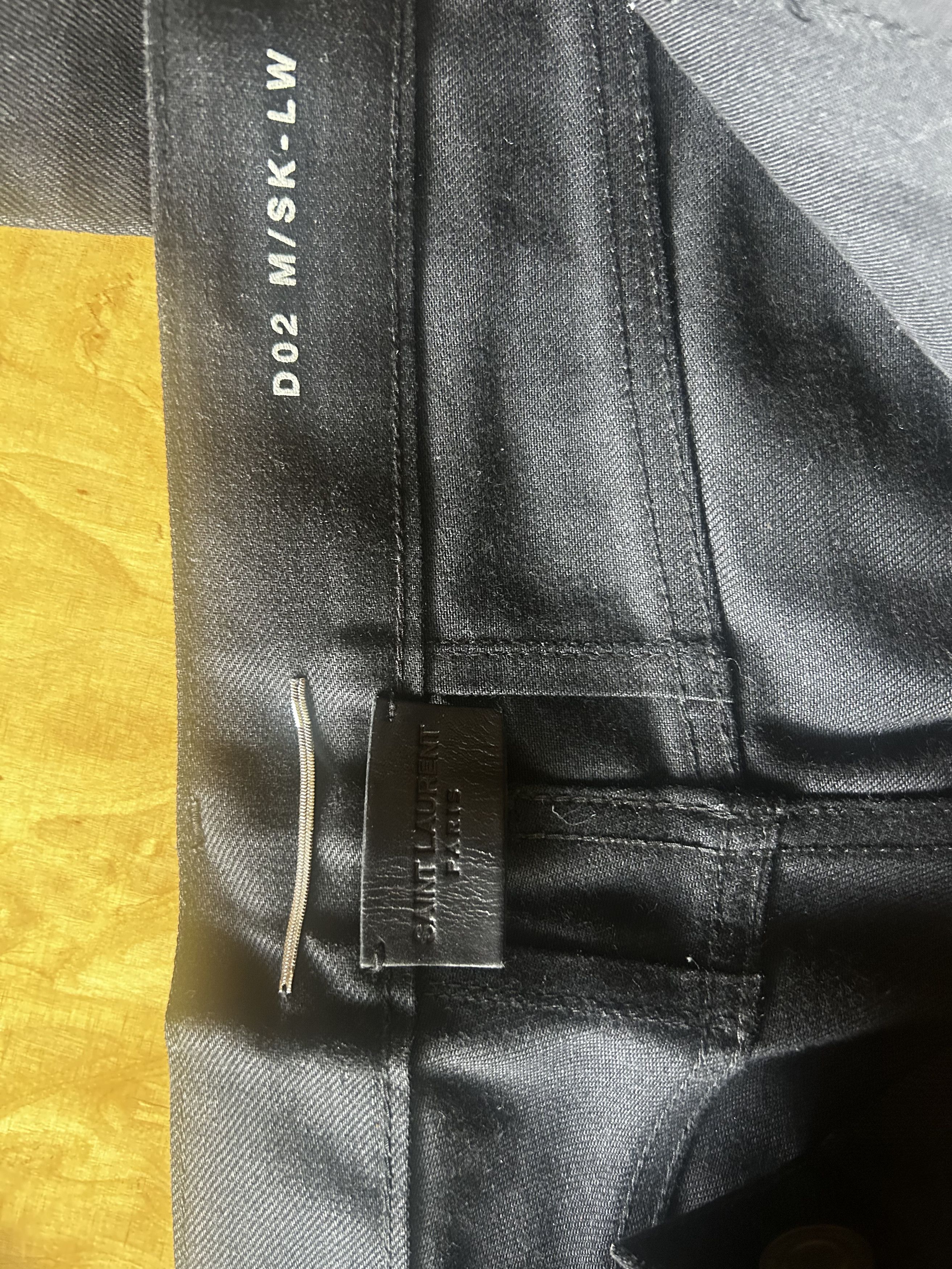 Saint Laurent Paris Saint Laurent Paris Black Denim Jeans Size US 29 - 2 Thumbnail