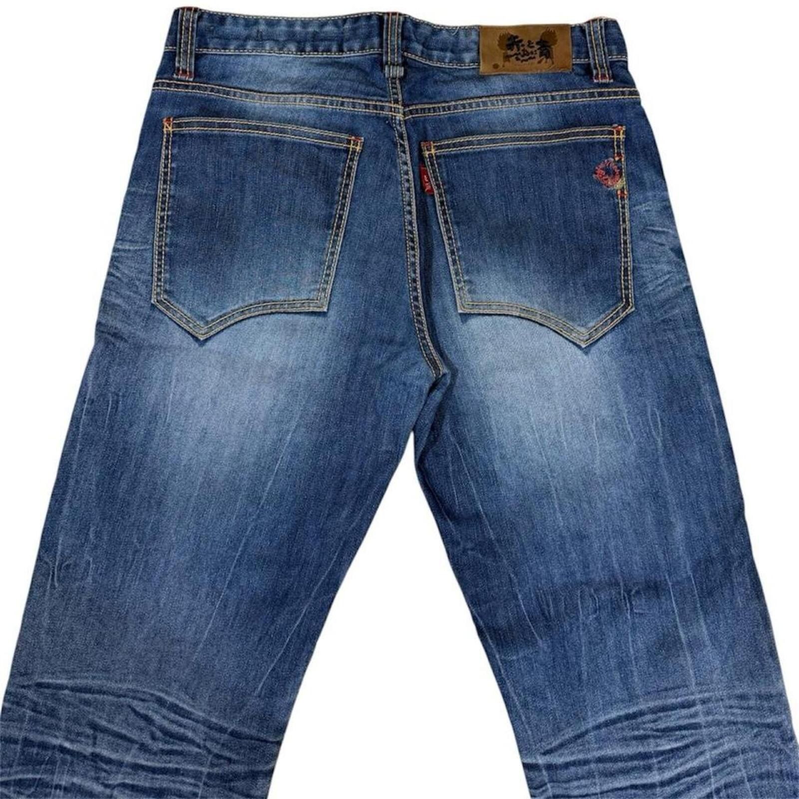 True Religion Japanese Vintage Big Train Osaka coolmax denim jeans Size US 32 / EU 48 - 4 Thumbnail