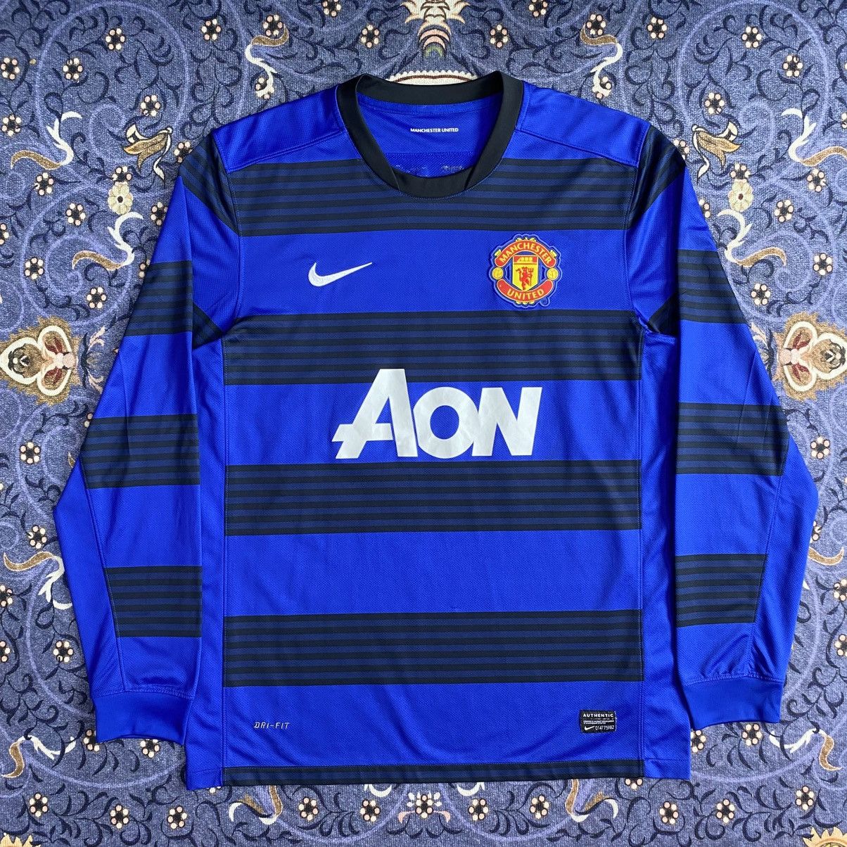 Nike × Vintage Vintage 2011/12 Nike Manchester United Away Jersey Size US L / EU 52-54 / 3 - 1 Thumbnail