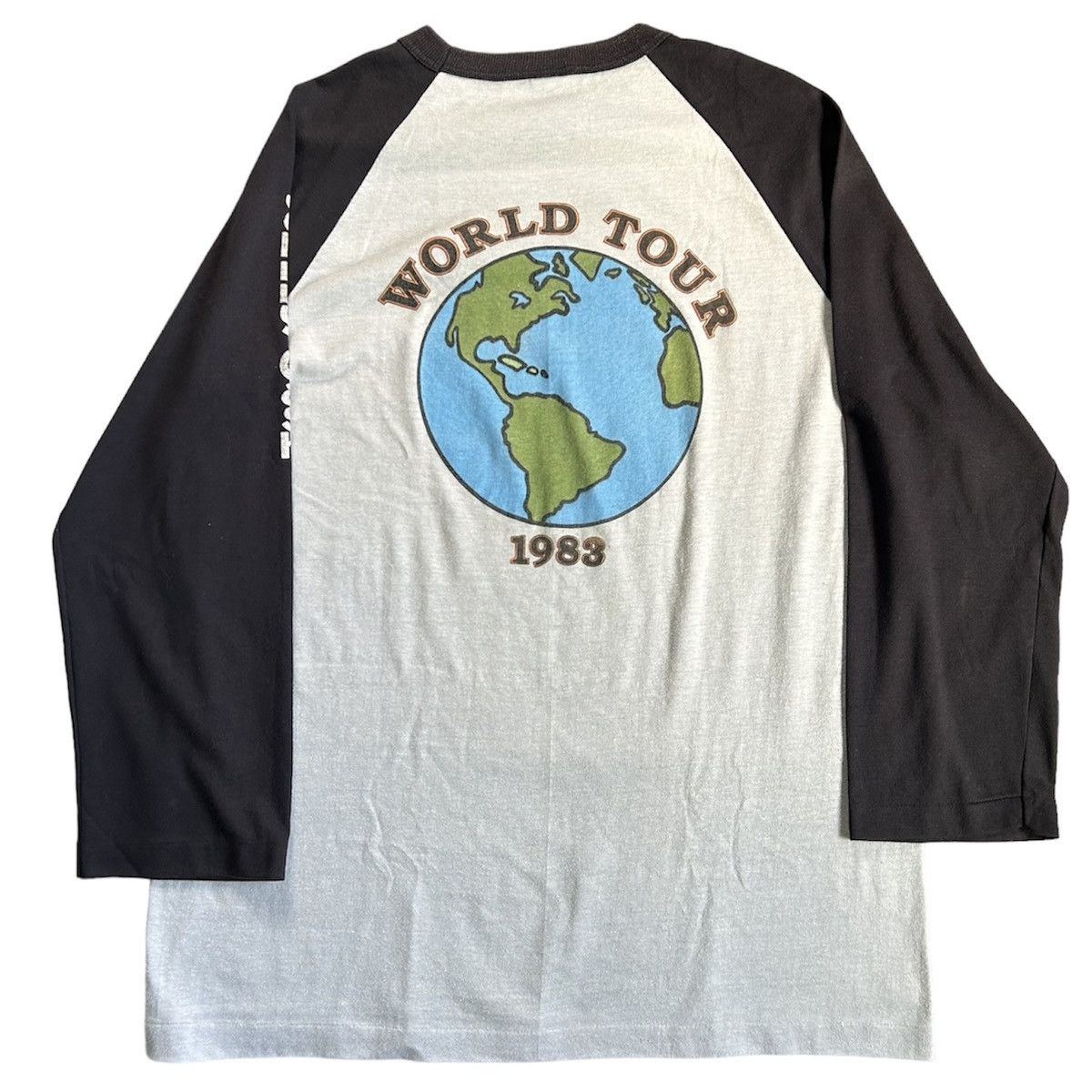 Band Tees × Vintage Vintage 1983 Johnny Cash World Tour long sleeves shirt Size US XL / EU 56 / 4 - 5 Thumbnail