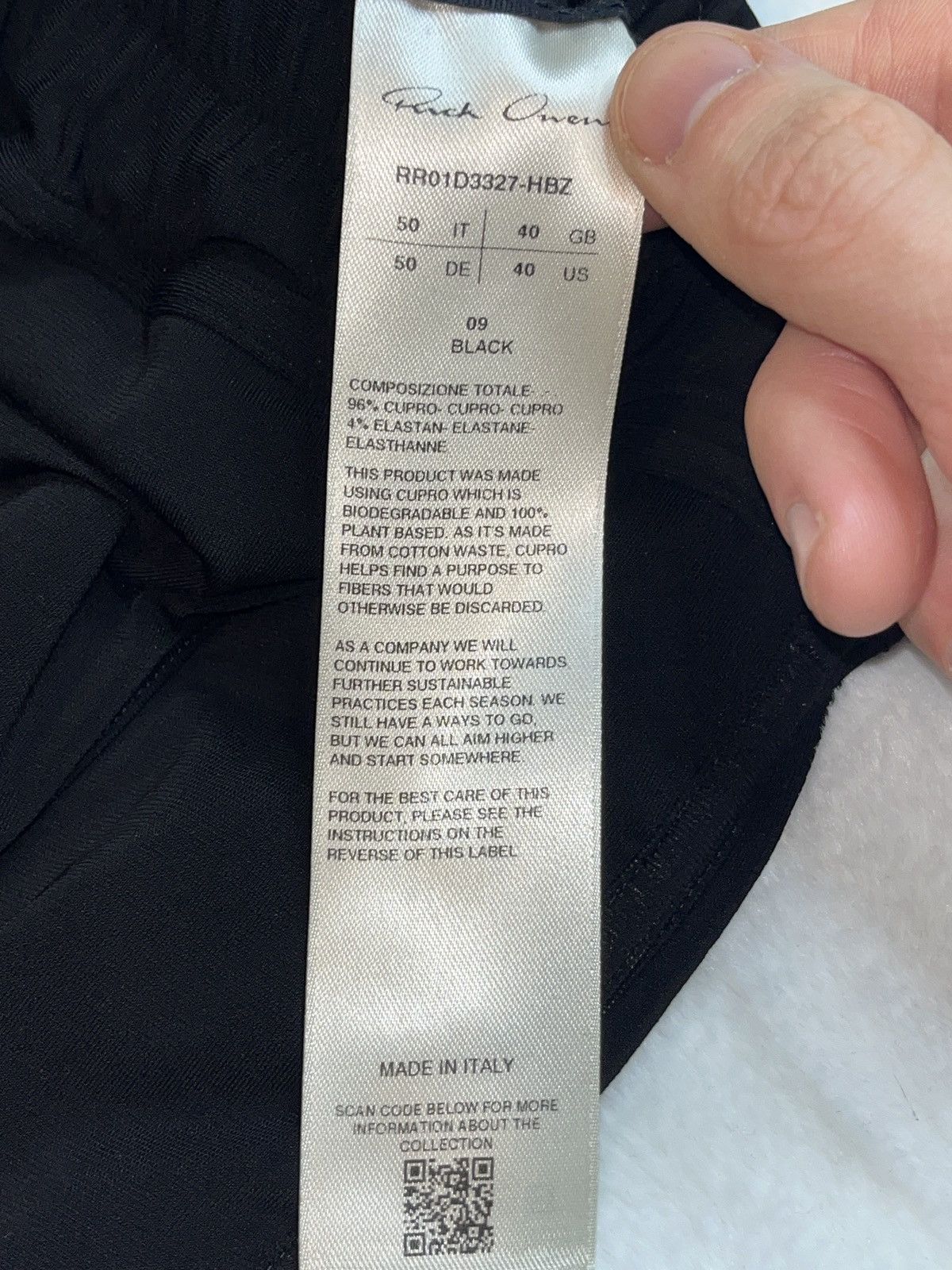Rick Owens Rick Owens Lido S/S 24 Extra length Cupro track pants Size US 32 / EU 48 - 5 Thumbnail