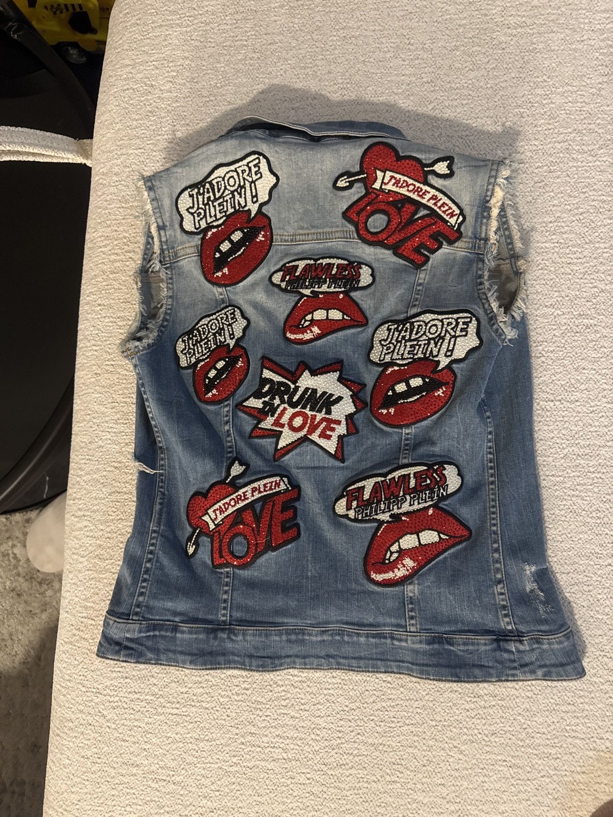 Philipp Plein Philipp Plein Malibu Blue Denim Vest Size S / US 4 / IT 40 - 1 Thumbnail