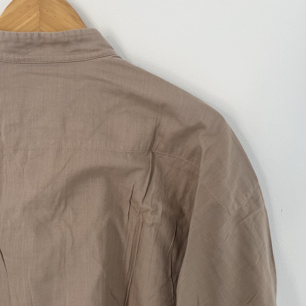 Issey Miyake Issey Miyake Mandarin Collar Shirt Size US XL / EU 56 / 4 - 7 Thumbnail