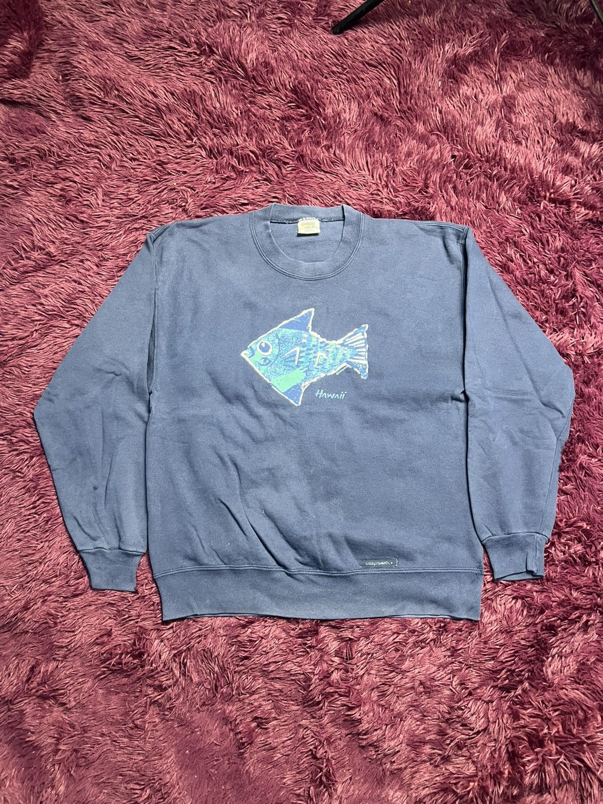 Beauty Beast CrazyShirts Hawai Vintage FishGraphic CrewneckSweatshirt(46) Size US S / EU 44-46 / 1 - 1 Thumbnail
