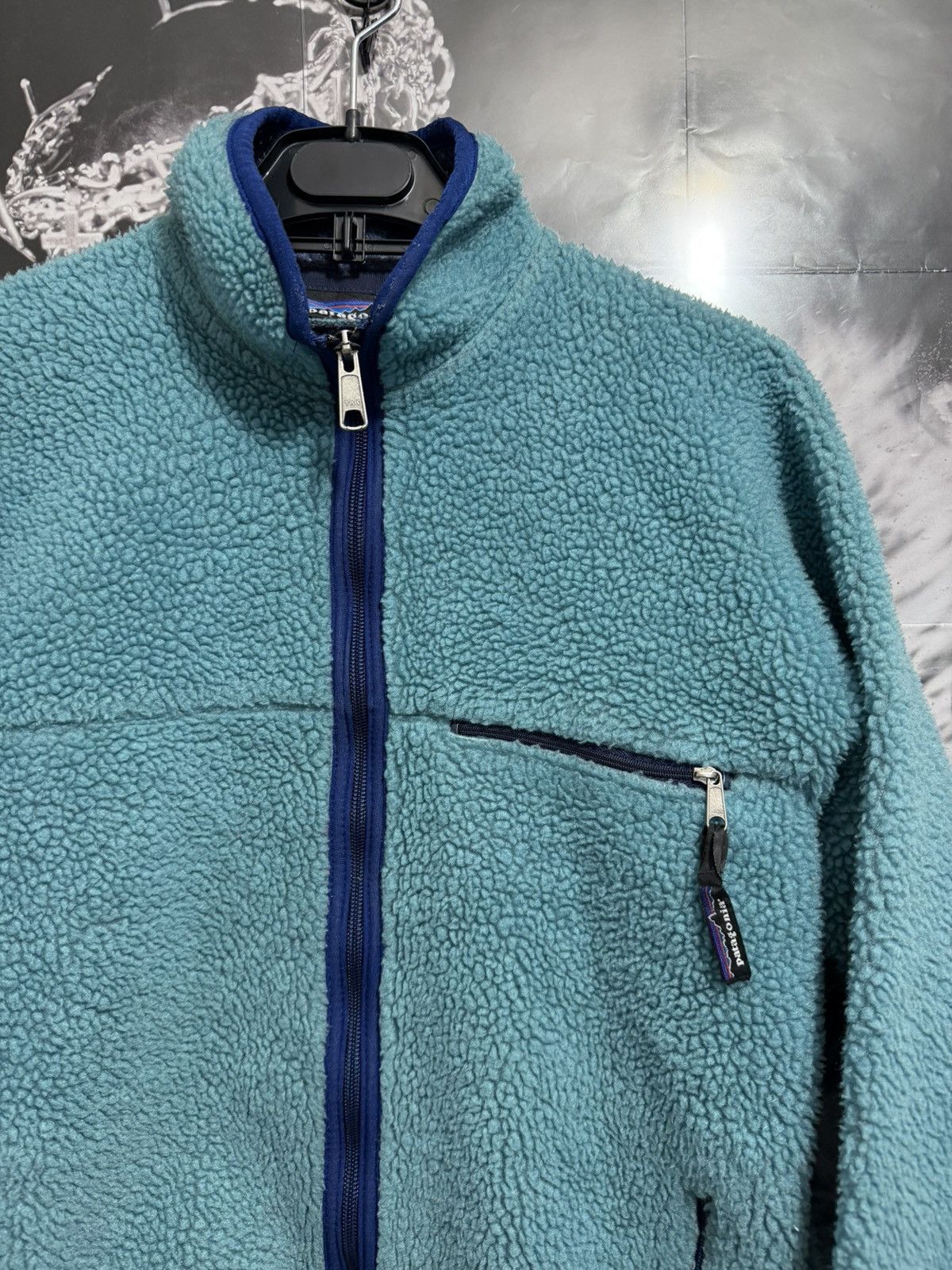 Patagonia PATAGONIA BABY RETRO PILE CARDIGAN 1993 RARE GLACIER BLUE Size US XS / EU 42 / 0 - 3 Thumbnail