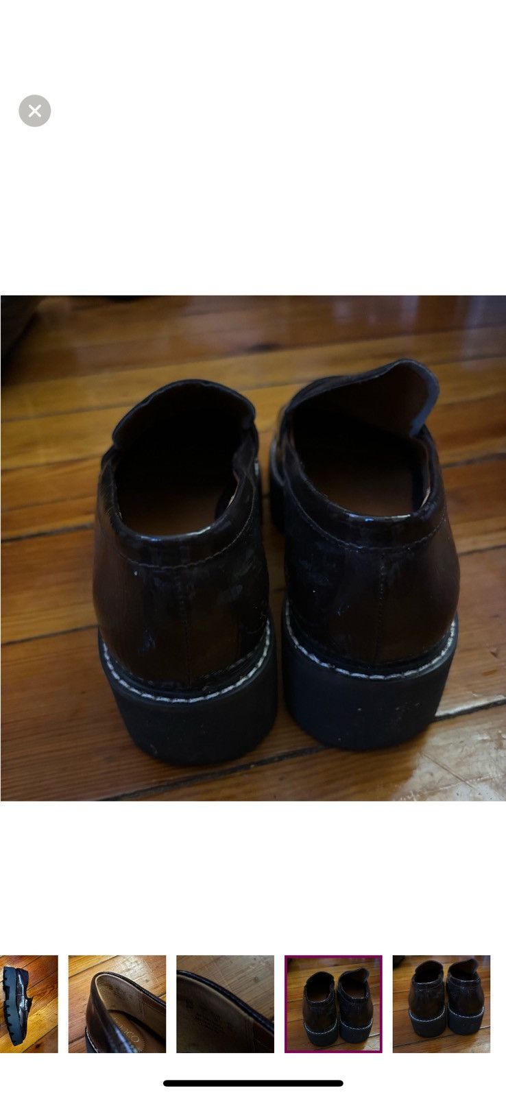 Franco Sarto Franco Sarto Brown Patent Leather Loafers Size: 8 Size US 8 / IT 38 - 5 Thumbnail