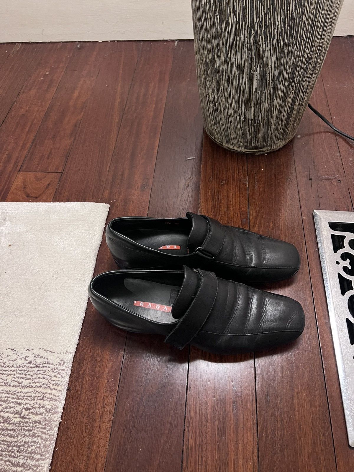 Prada Prada Sport Square-Toe Leather Velcro Shoes Size US 9 / IT 39 - 4 Thumbnail
