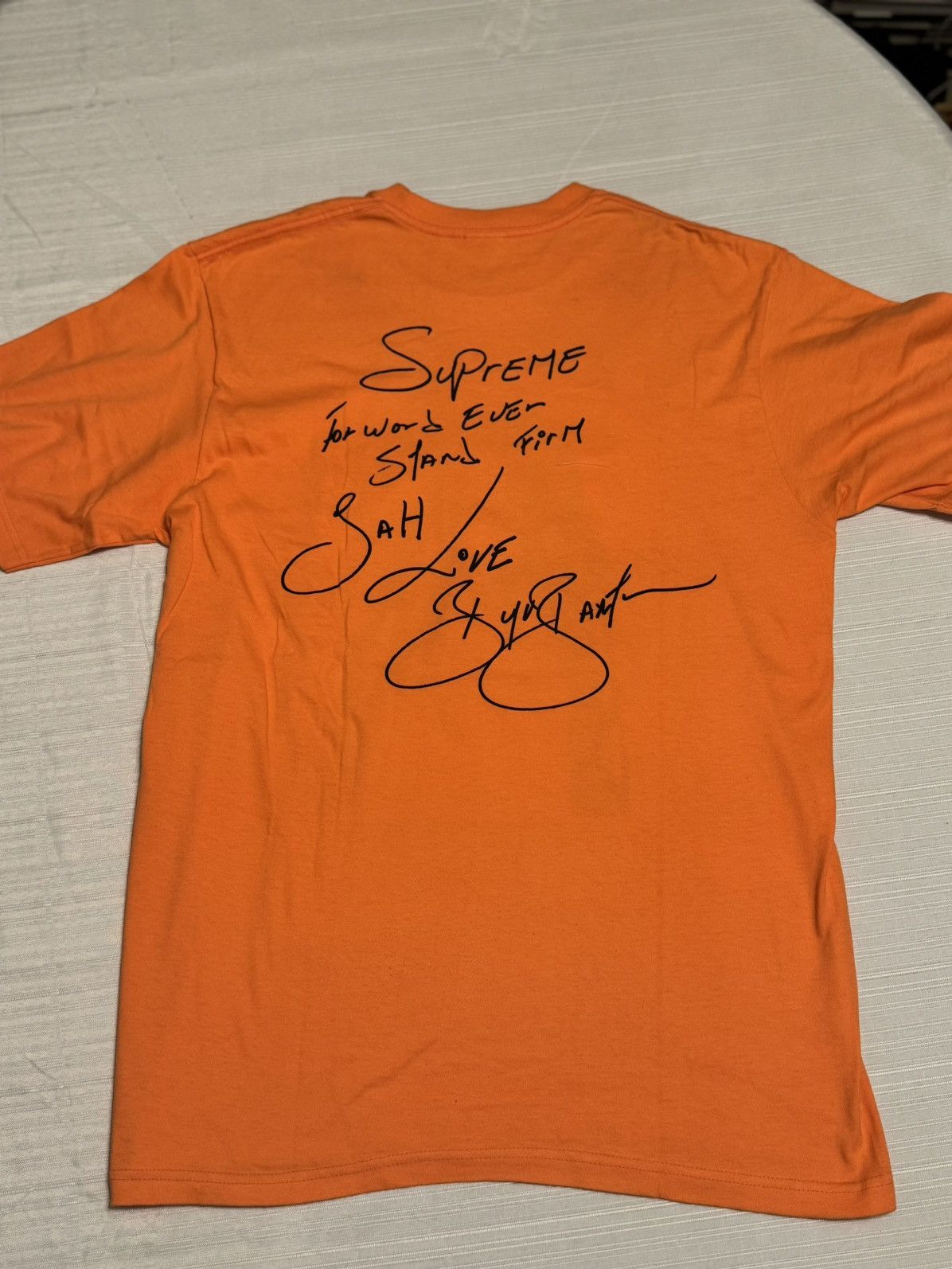 Supreme Supreme x Buju Banton Photo Tee (Orange, Size M) Size US M / EU 48-50 / 2 - 6 Thumbnail