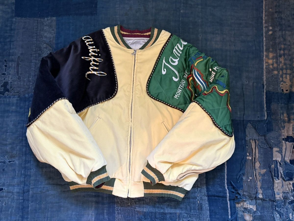 Kapital kapital Velveteen Siamese Bomber Jacket (Beautiful Jamaica) Size US M / EU 48-50 / 2 - 1 Thumbnail