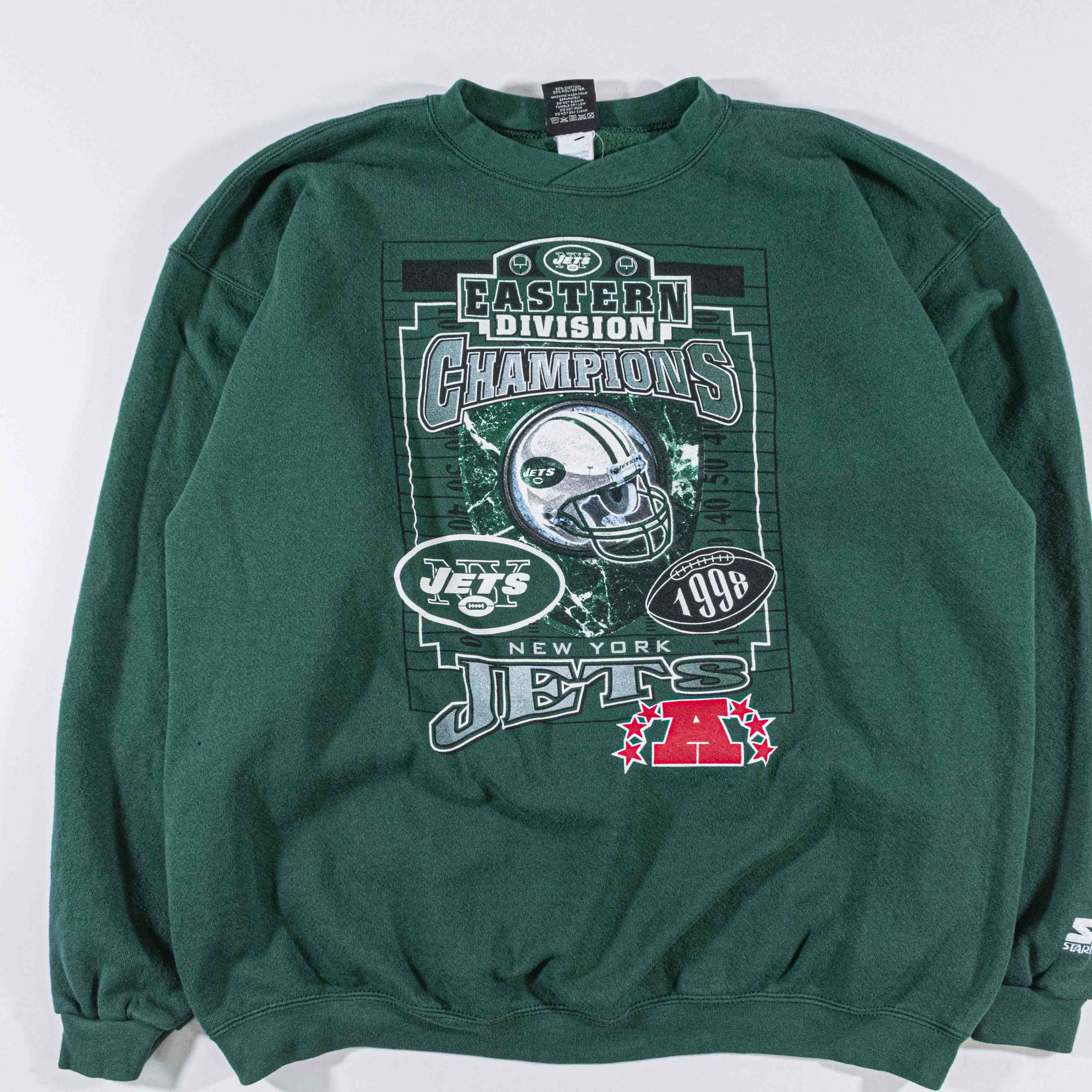Starter VTG New York Jets 98 Division Champions Starter Sweatshirt Size US XL / EU 56 / 4 - 4 Thumbnail