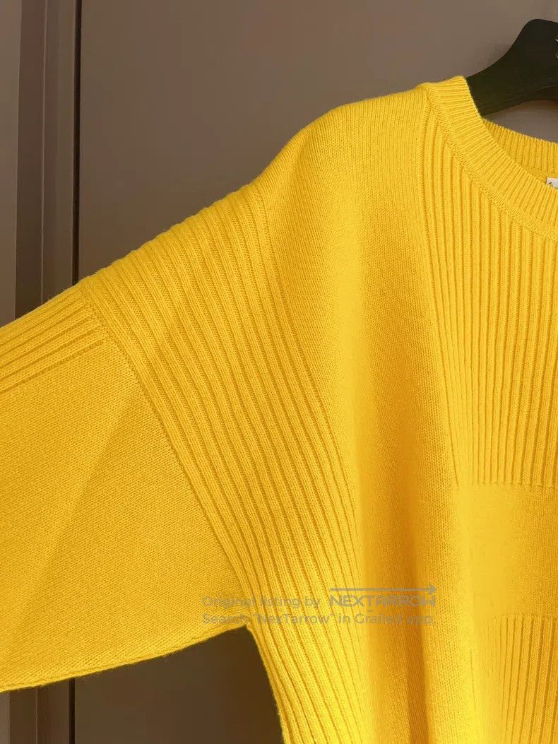 Hermes Hermes Yellow Loose Cashmere Knit Sweater Size XS / US 0-2 / IT 36-38 - 5 Thumbnail