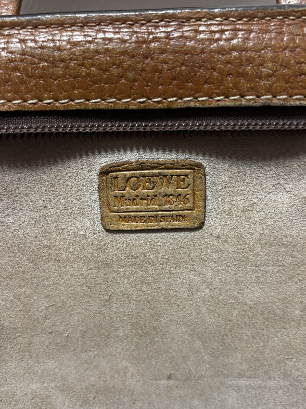 Loewe LOEWE Vintage Brown Leather Portfolio Briefcase Size ONE SIZE - 4 Thumbnail