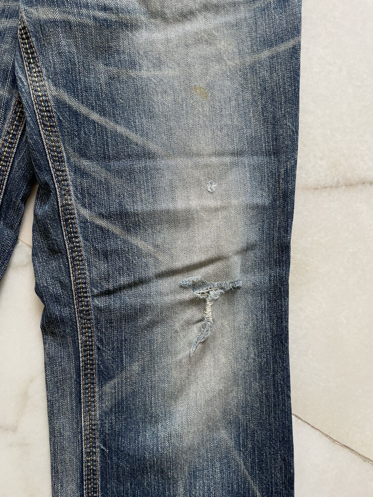 If Six Was Nine Vintage Edwin Navajo Distressed Jeans Size US 32 / EU 48 - 7 Thumbnail