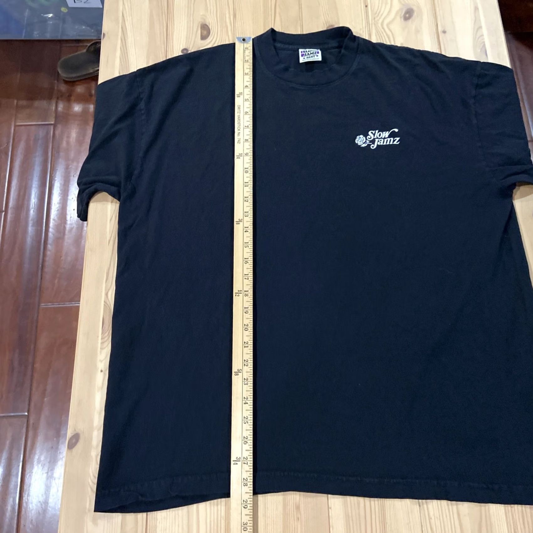 Vintage Nike Shirt Slow Jamz LA Modern Double Sided Graphic T Shirt Large XL Black Mens Size US XL / EU 56 / 4 - 6 Thumbnail