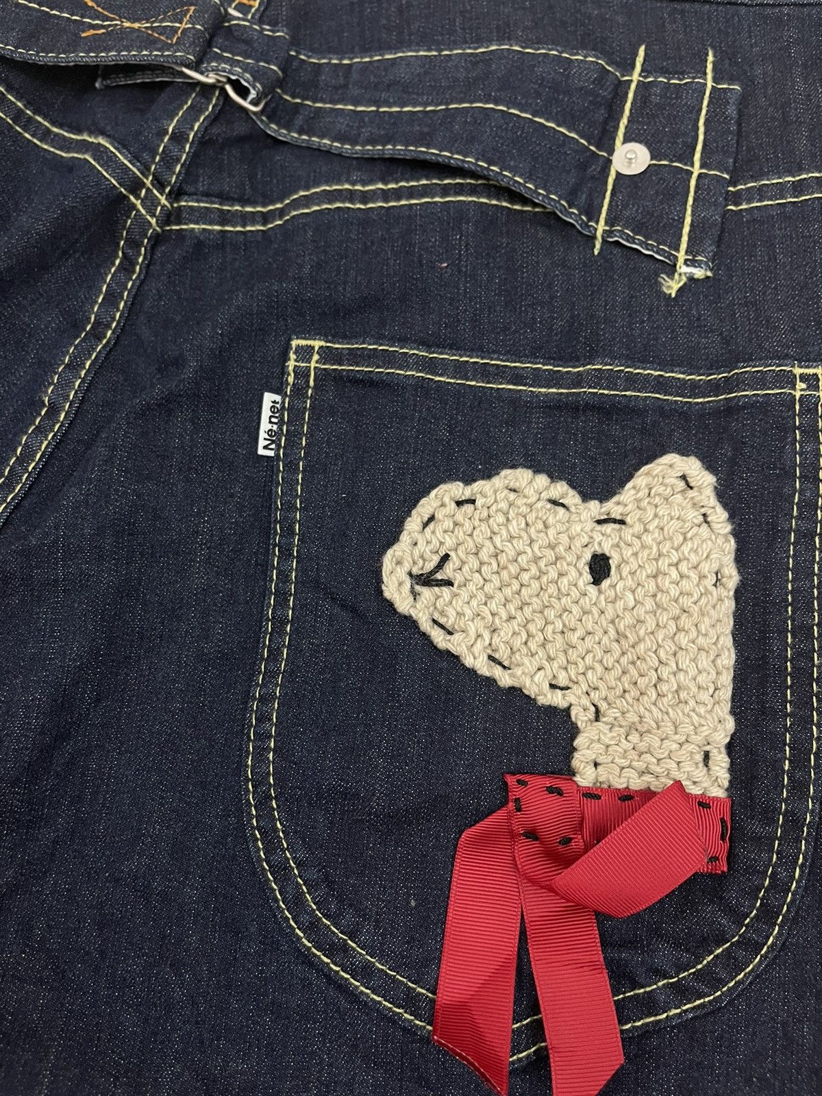 Issey Miyake × Ne-Net Ne-Net by Issey Miyake Buckle Back Jeans Size US 31 - 3 Thumbnail