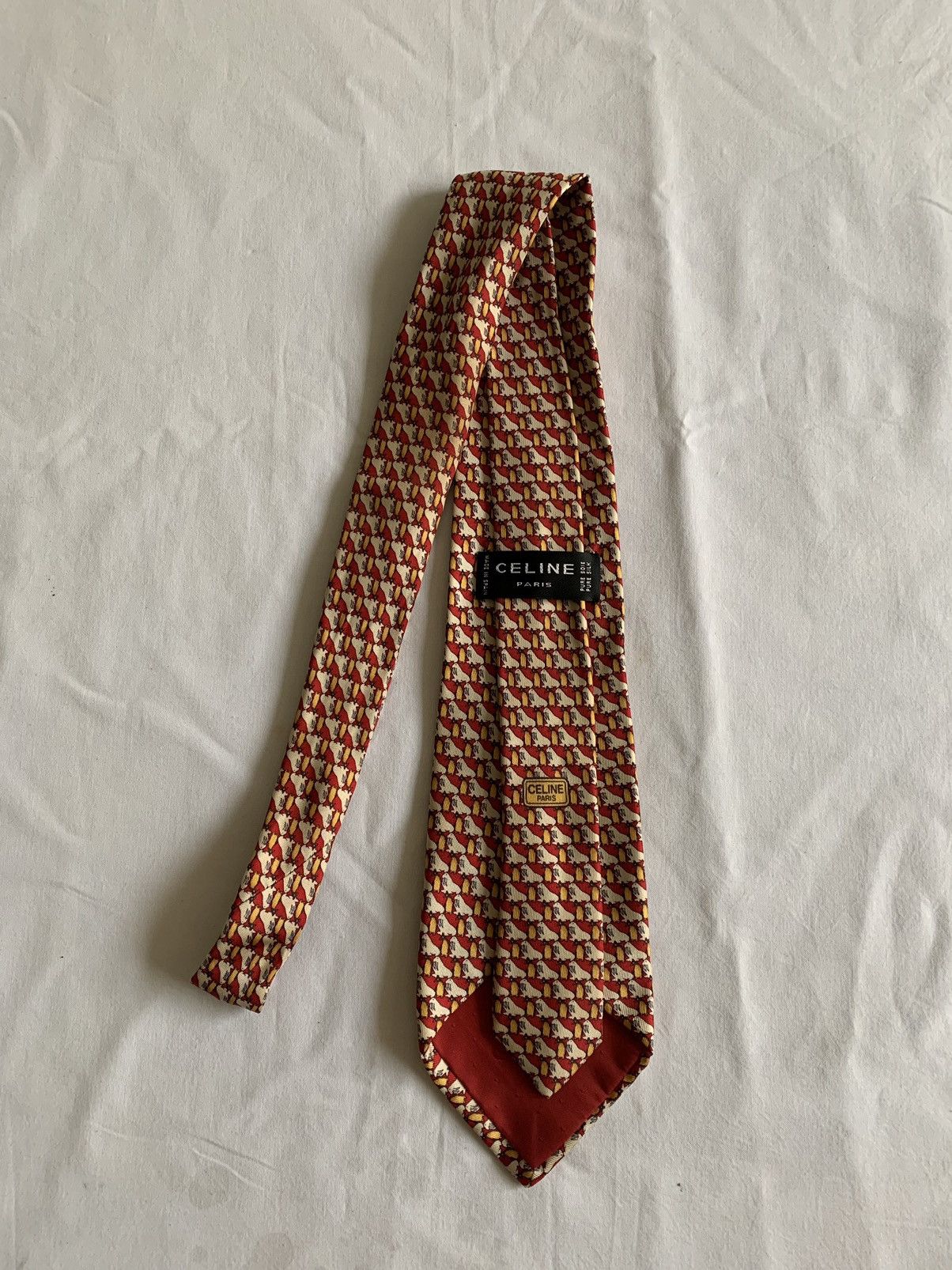 Celine CELINE PURE SILK NECK TIE Size ONE SIZE - 5 Thumbnail