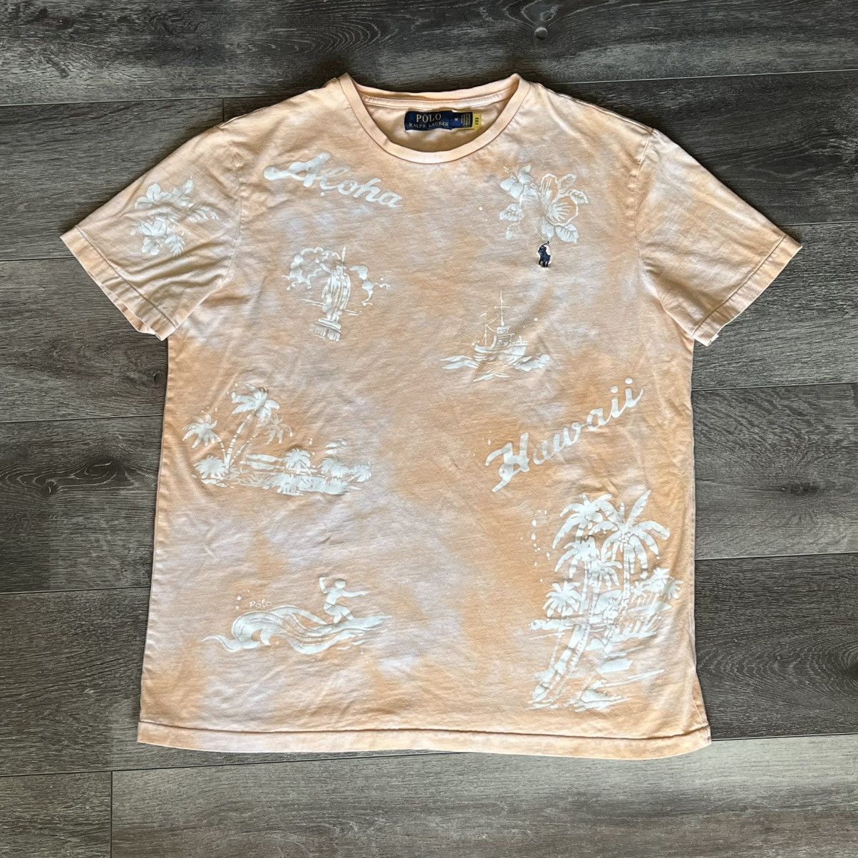 Polo Ralph Lauren Polo Ralph Lauren Hawaiian Aloha Floral Small Logo Tee Shirt Size US M / EU 48-50 / 2 - 1 Thumbnail