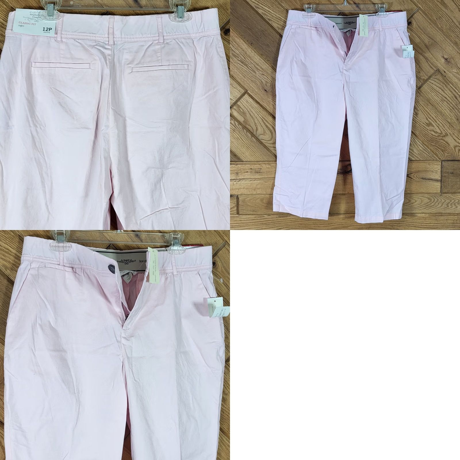 Vintage Christopher Banks Capri Pants Pink 12P Petite Signature Comfort Classic Fit Pants Womens Girls Size 34" / US 12 / IT 48 - 8 Thumbnail