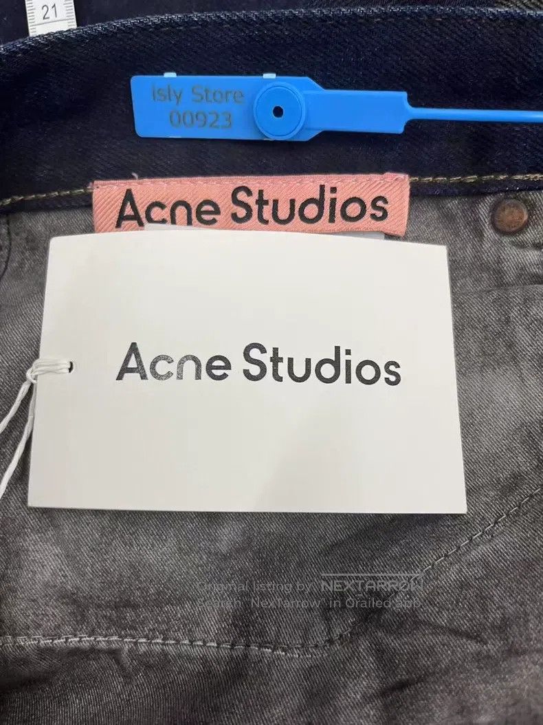 Acne Studios Acne Studios Water Ripple Whiskered Mid-Rise Loose Wide-Le Size US 33 - 4 Thumbnail