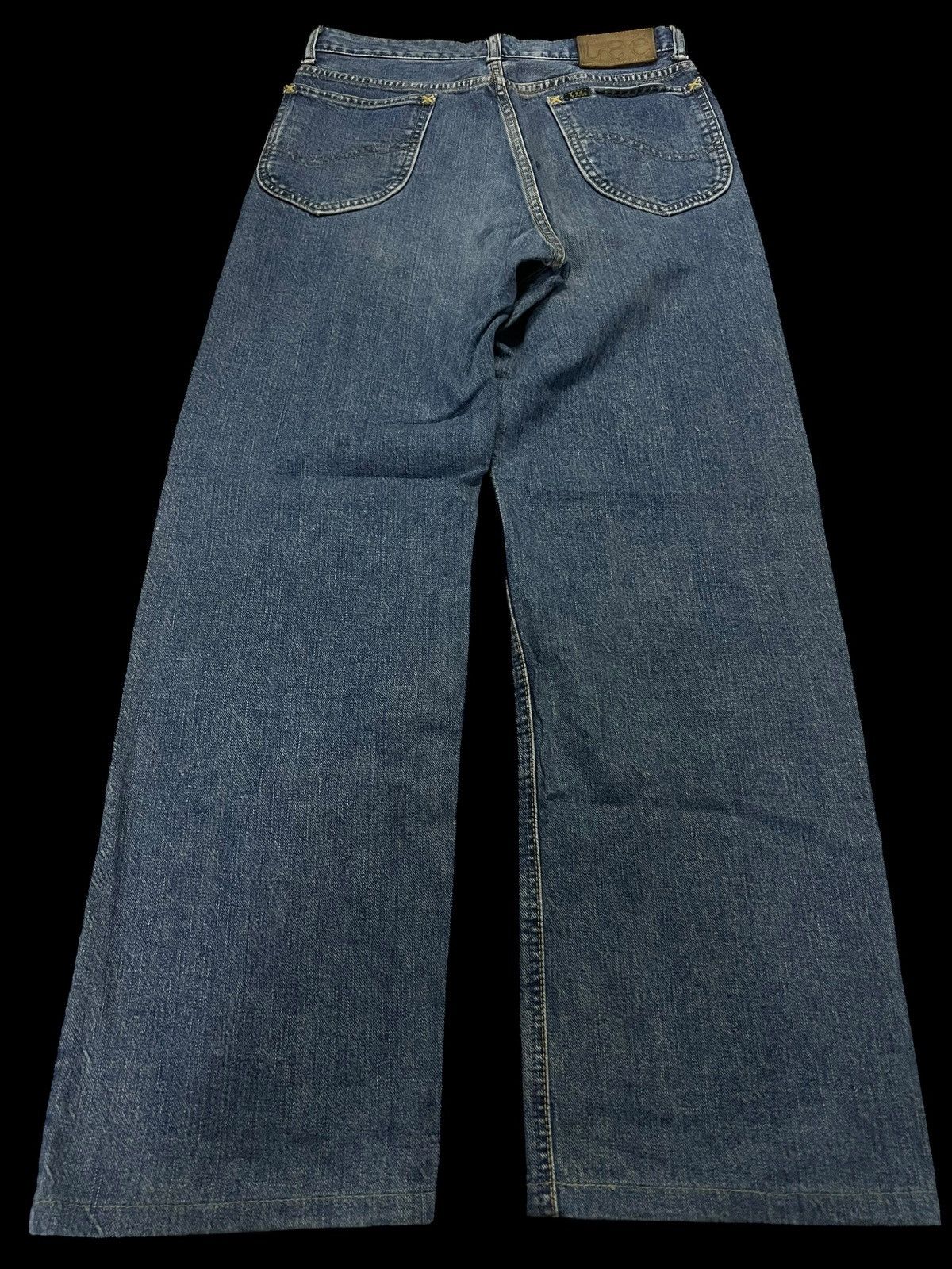 Japanese Brand 💥Baggy💥Vintage Lee Rider Selvedge Zipper Talon Washed Jean Size US 28 / EU 44 - 2 Thumbnail