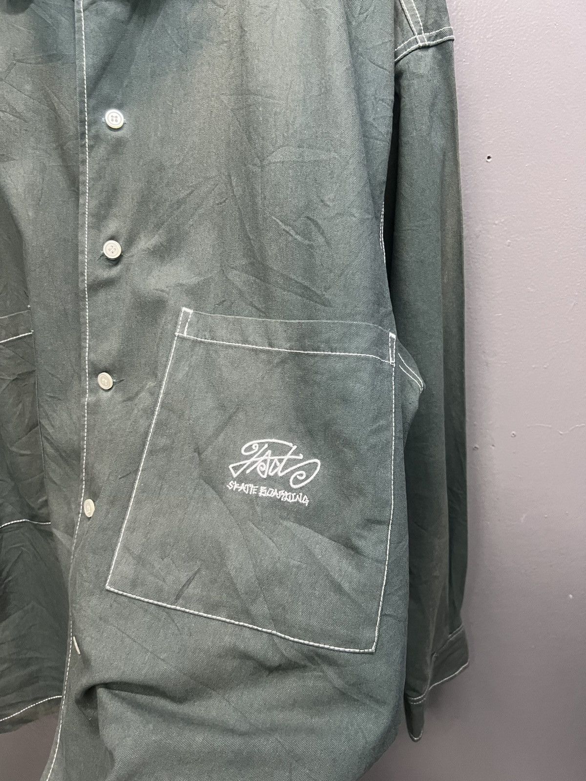 Japanese Brand Jact Skateboarding Sunfaded Oversized Size US XL / EU 56 / 4 - 7 Thumbnail